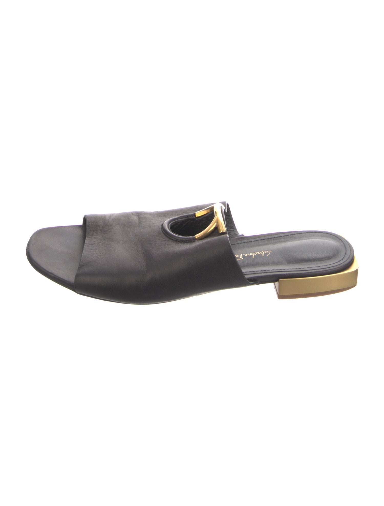 Salvatore Ferragamo Leather Slides