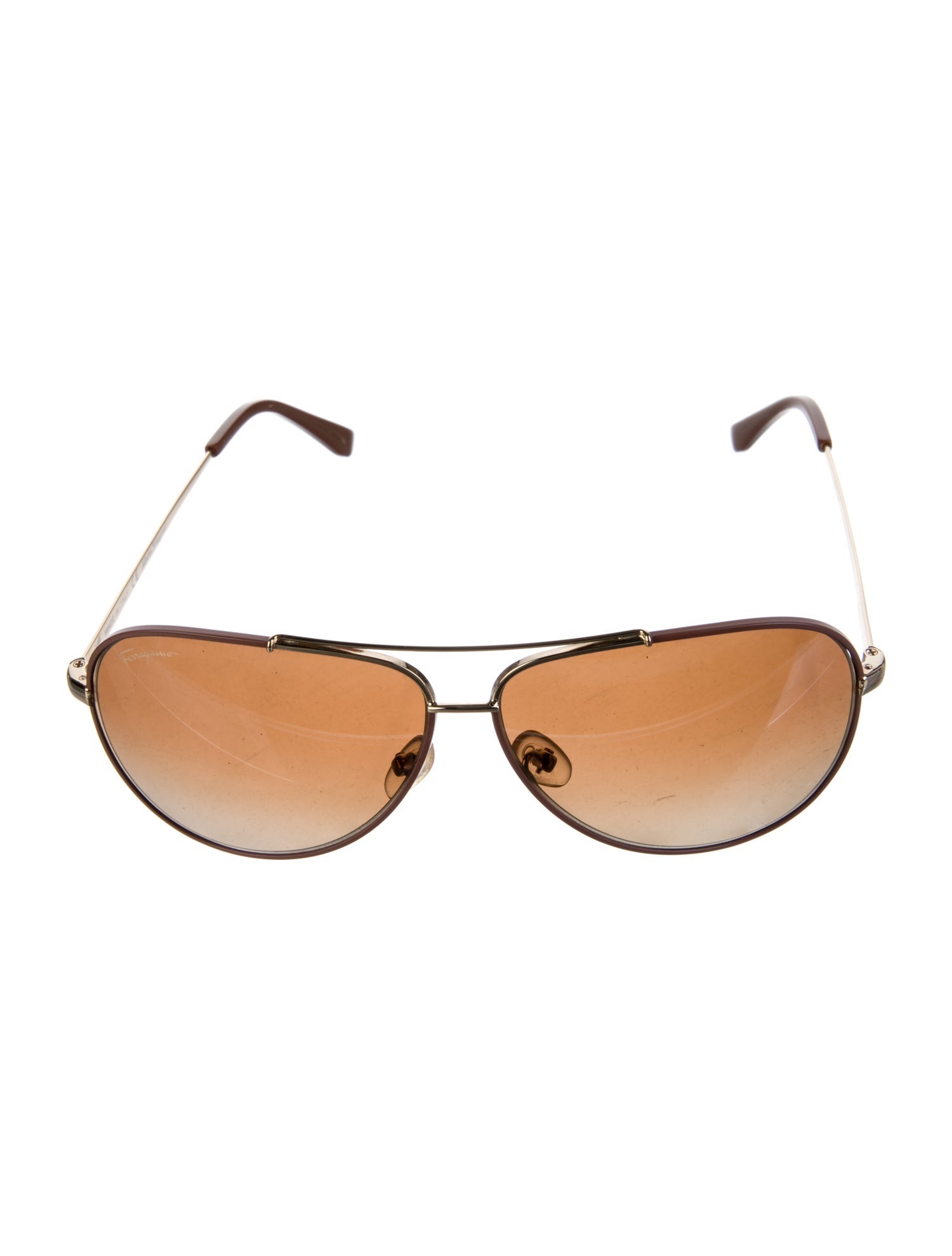 Salvatore Ferragamo Aviator Gradient Sunglasses w/ Tags