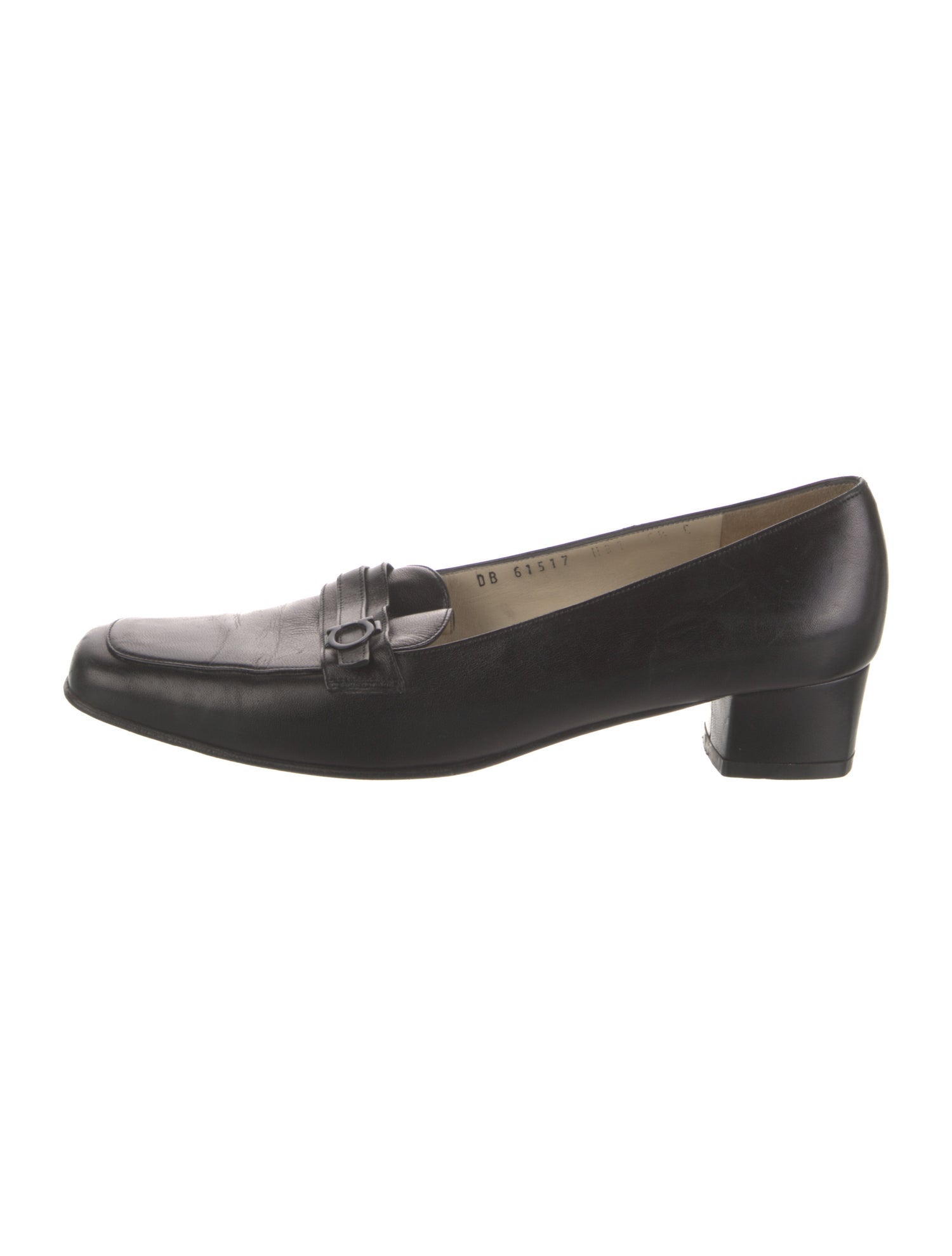 Salvatore Ferragamo Gancini Logo Leather Pumps