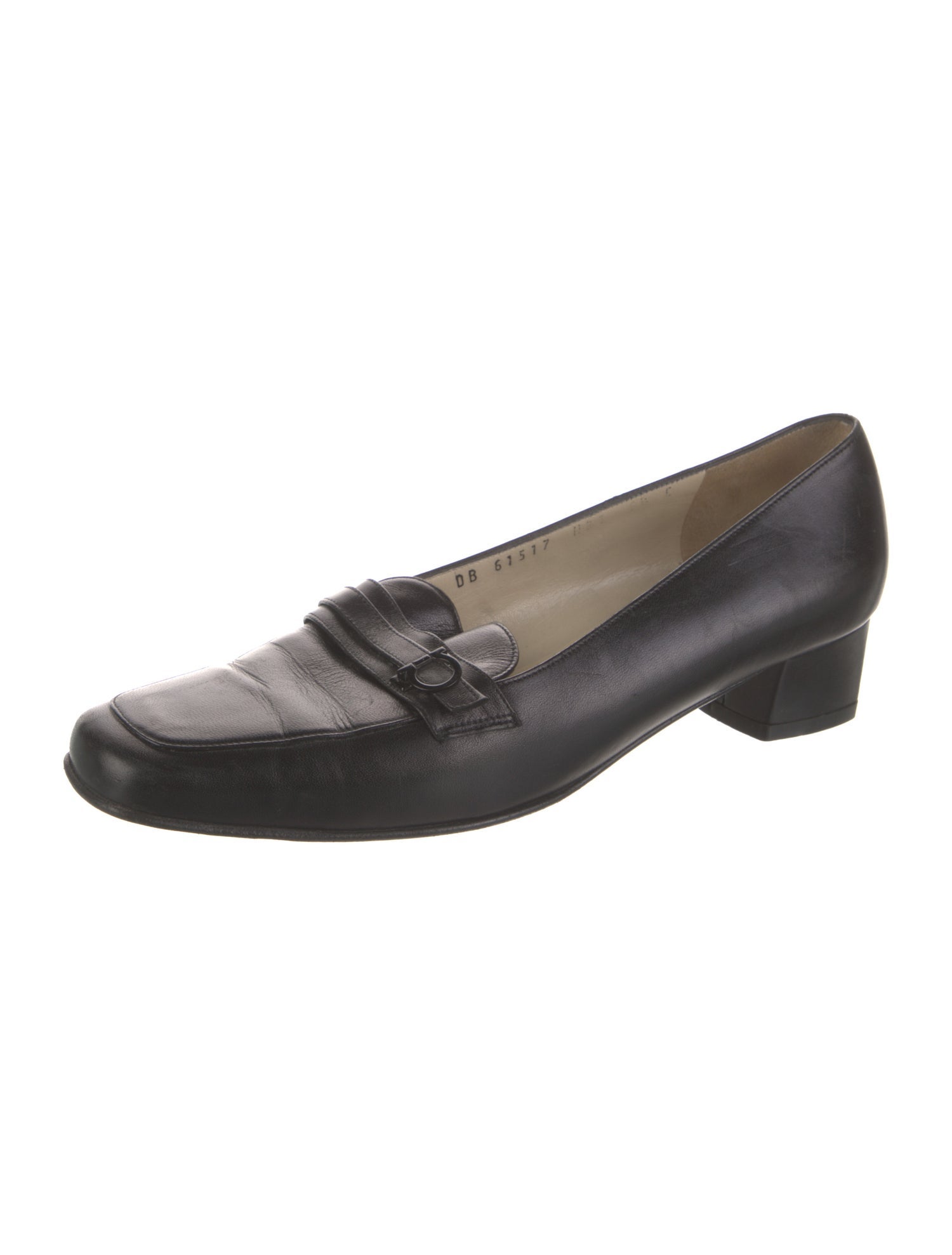 Salvatore Ferragamo Gancini Logo Leather Pumps