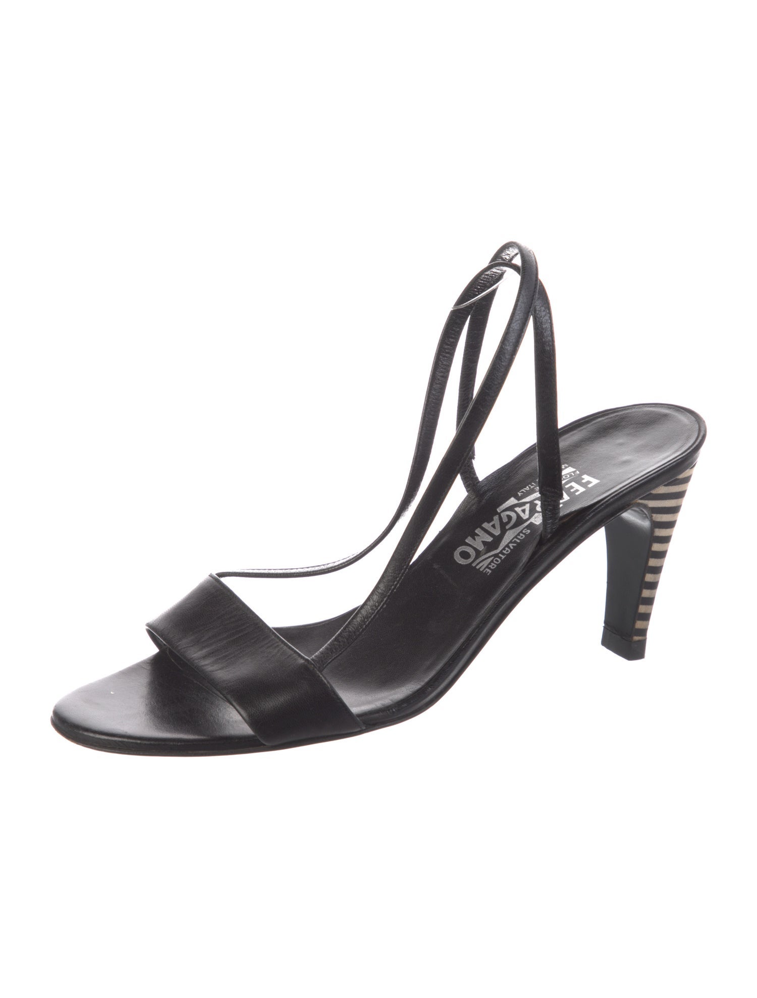 Salvatore Ferragamo Leather Slingback Sandals