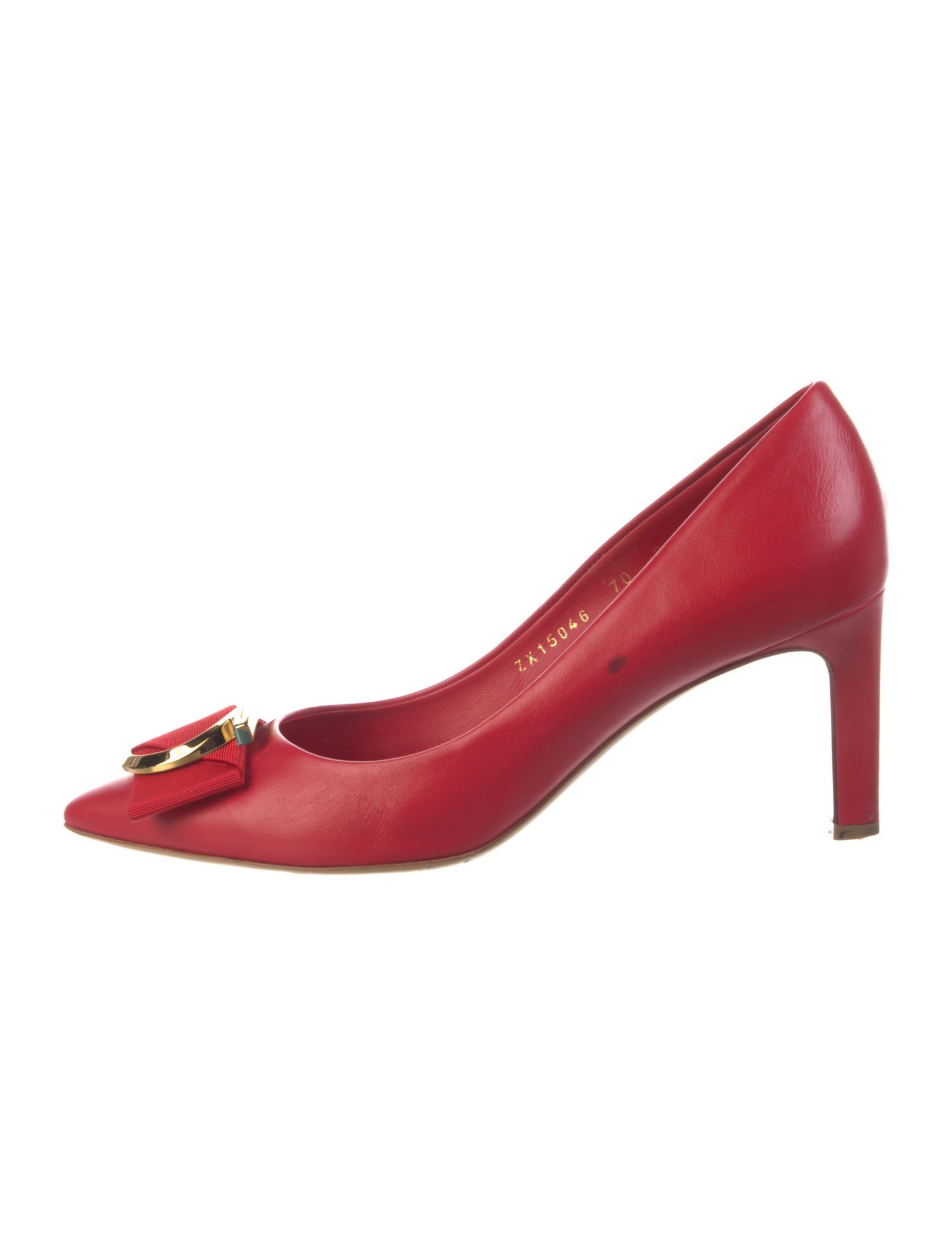Salvatore Ferragamo Gancini Logo Leather Pumps