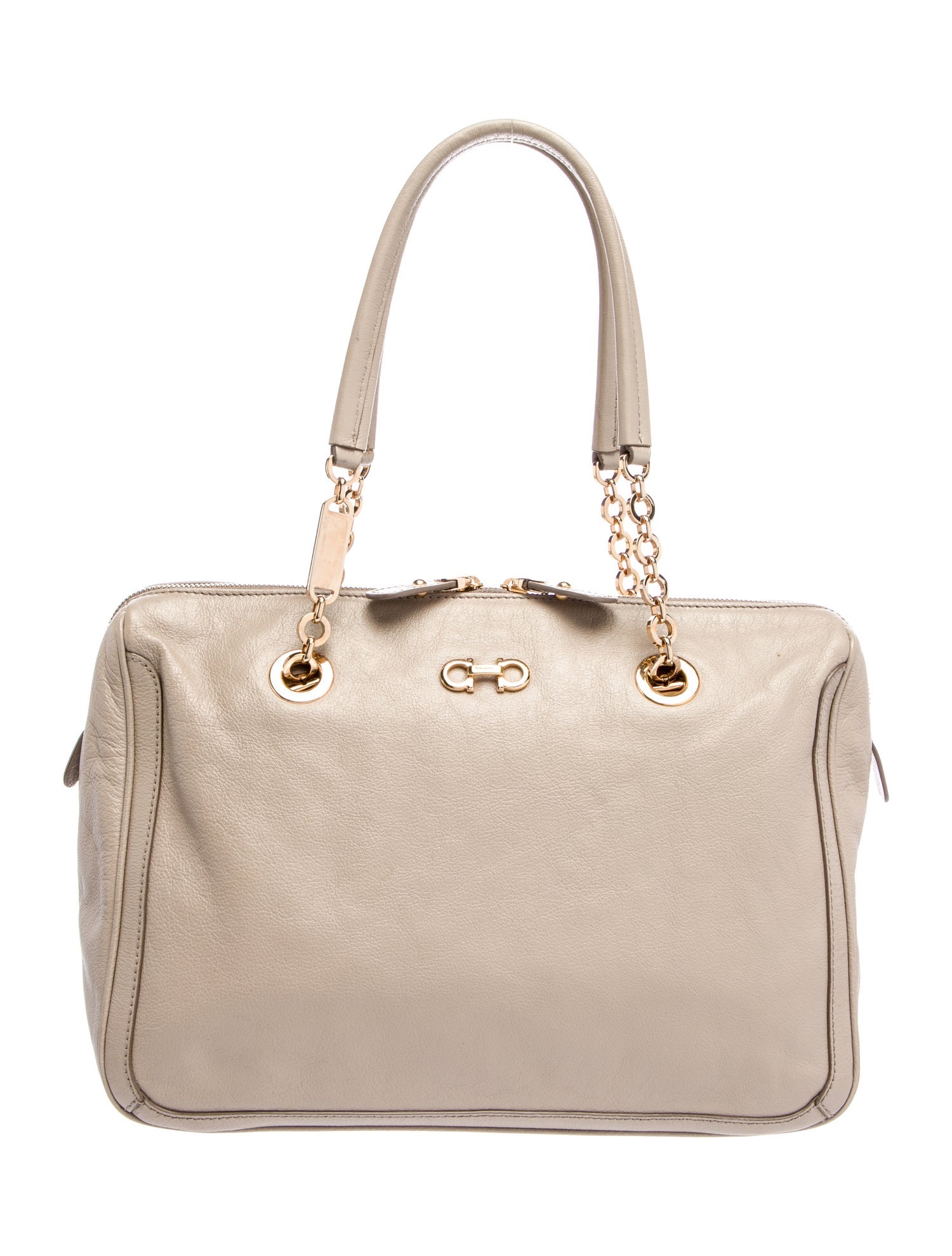 Salvatore Ferragamo Leather Top Handle Bag