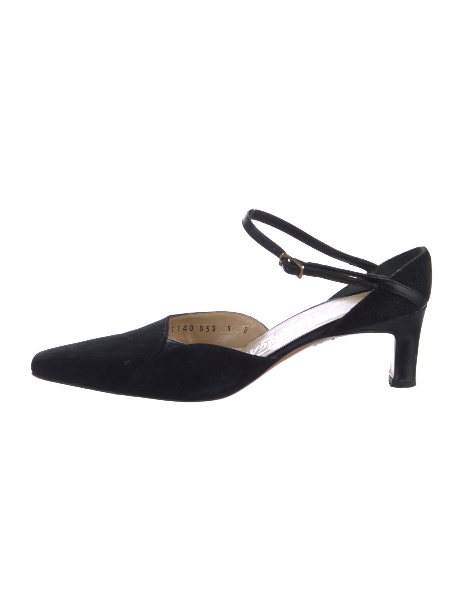 Salvatore Ferragamo Suede Slingback Pumps