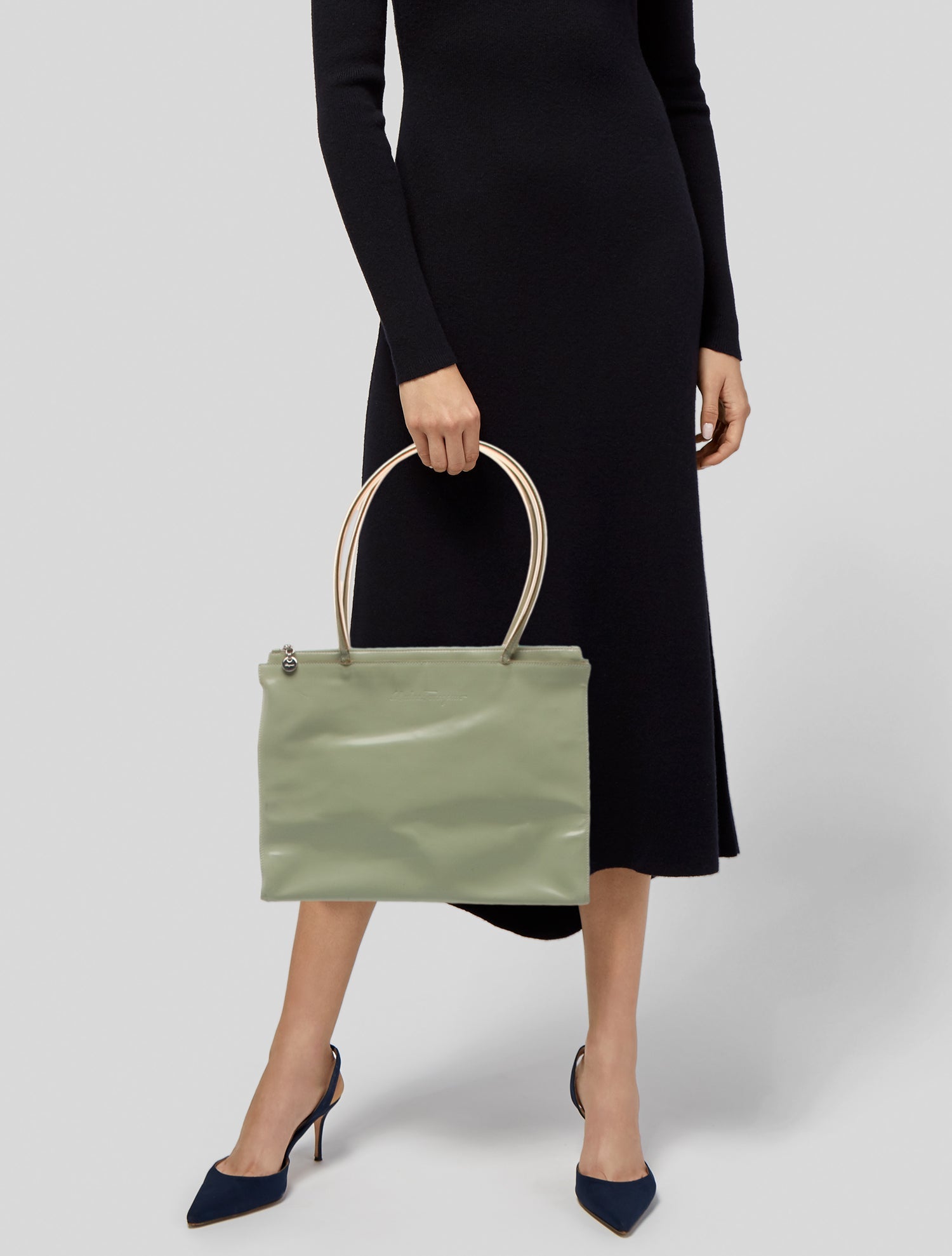 Salvatore Ferragamo Leather Top Handle Bag