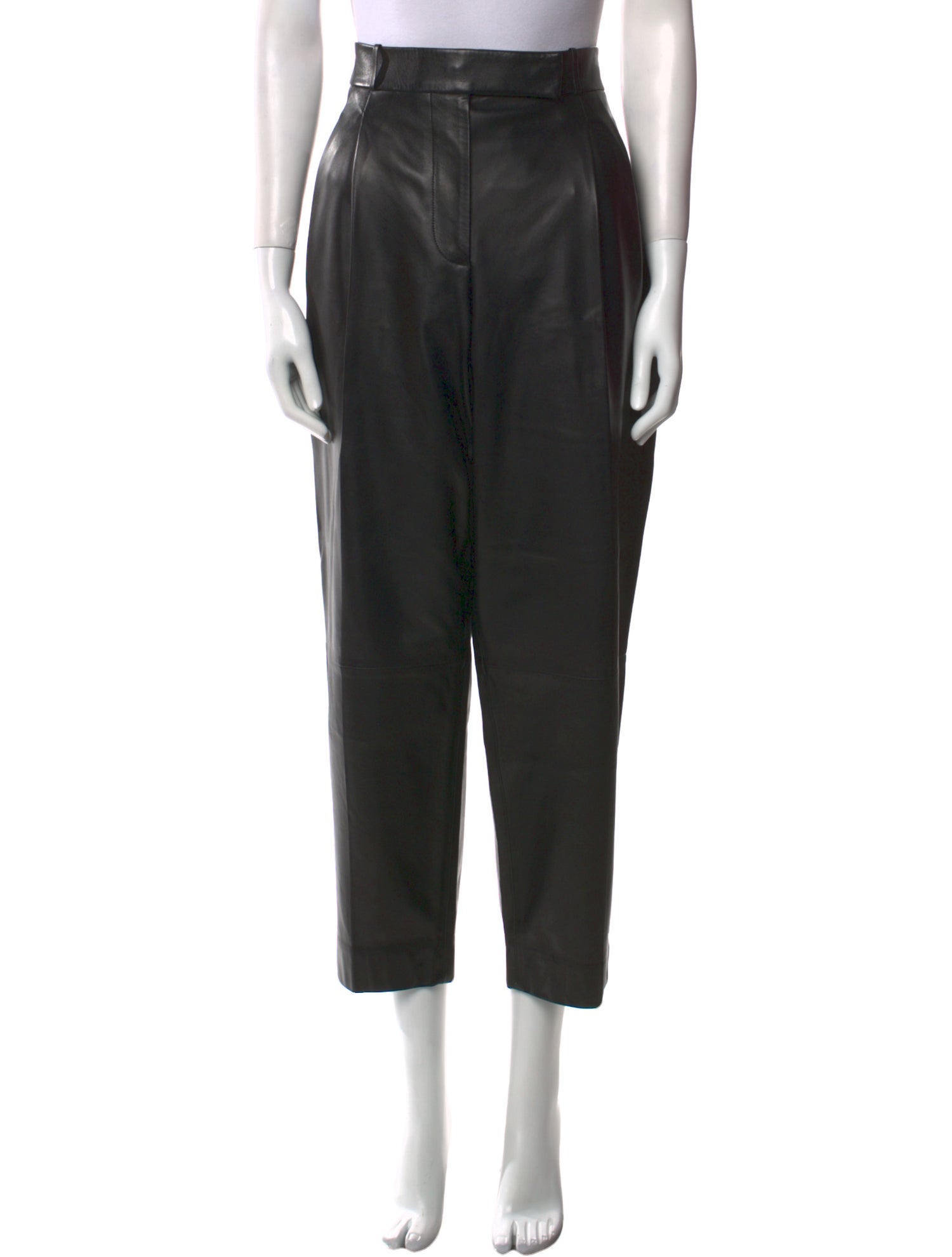 Salvatore Ferragamo Lamb Leather Straight Leg Pants w/ Tags