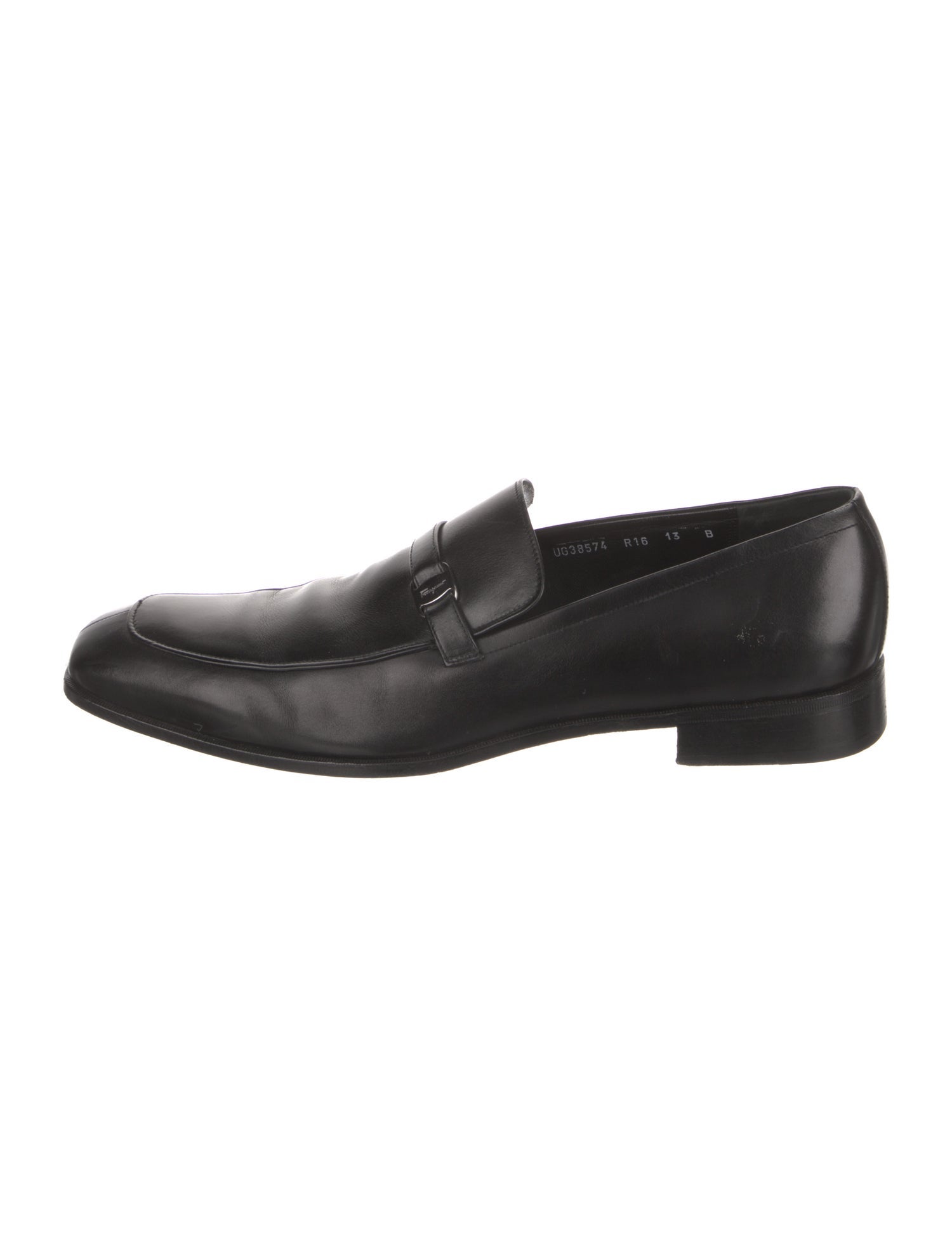 Salvatore Ferragamo Leather Monk Straps