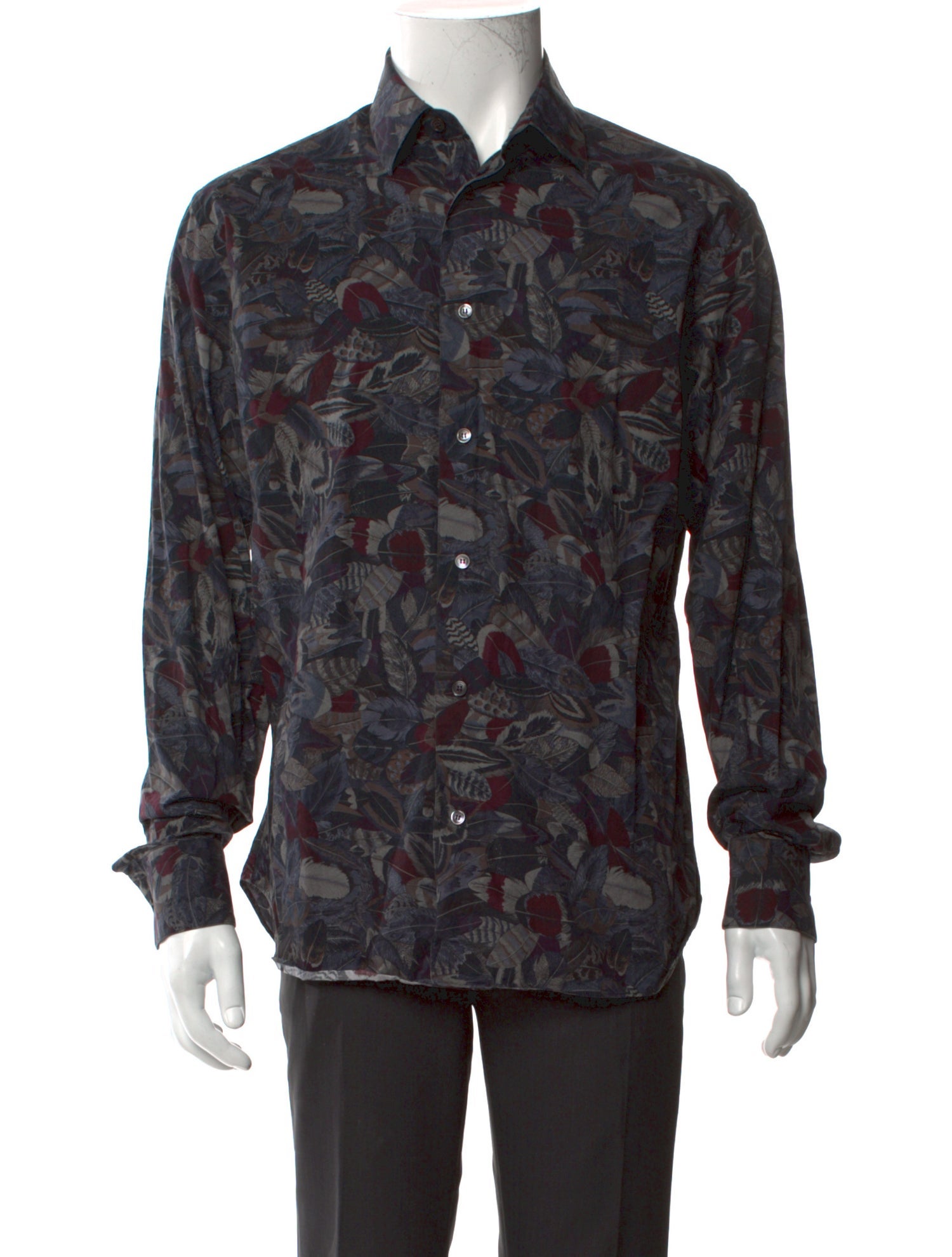 Salvatore Ferragamo Printed Long Sleeve Shirt