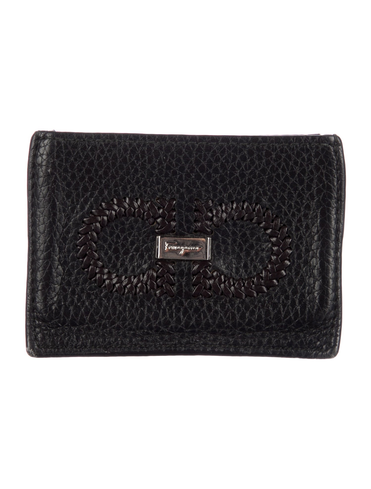 Salvatore Ferragamo Leather Printed Card Holder