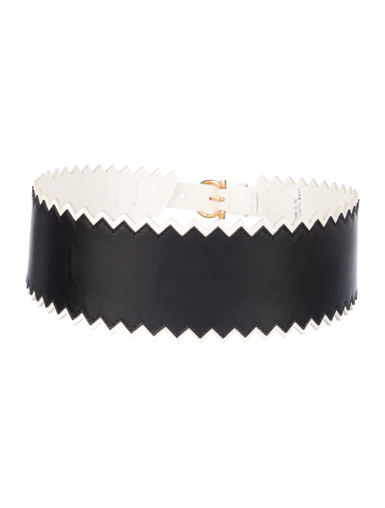 Salvatore Ferragamo Wide Leather Waist Belt
