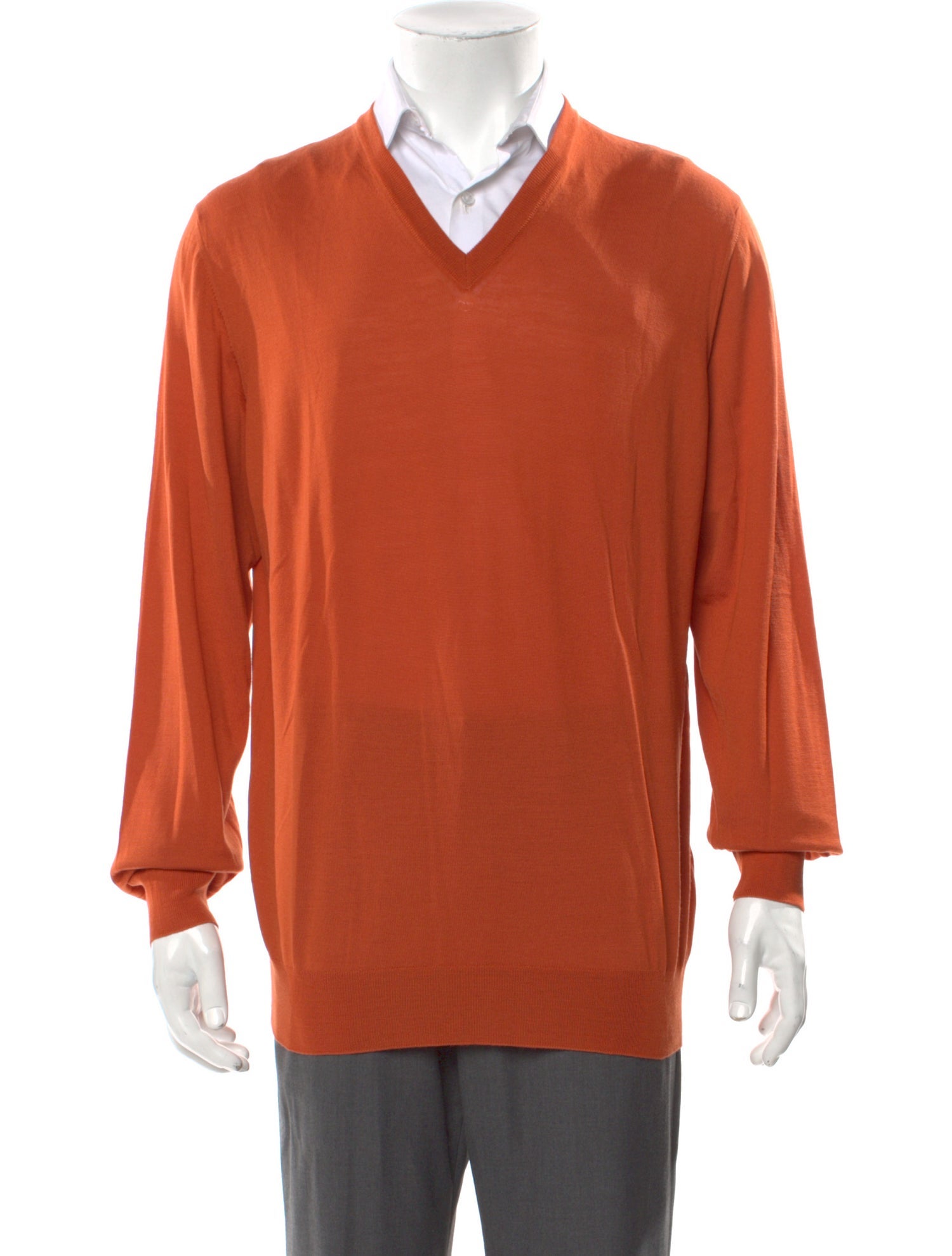 Salvatore Ferragamo Wool V-Neck Pullover