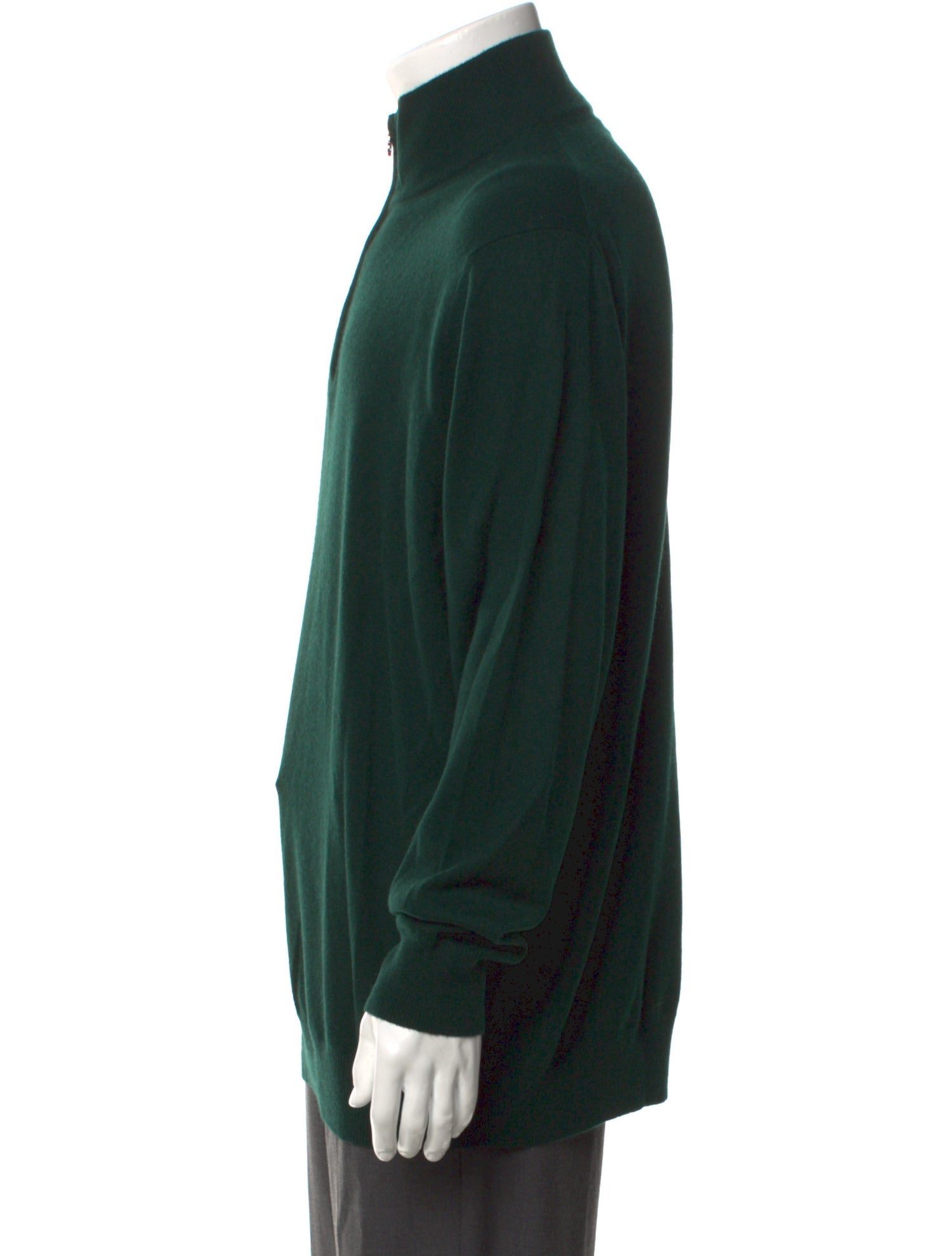 Salvatore Ferragamo Cashmere Mock Neck Polo Sweater