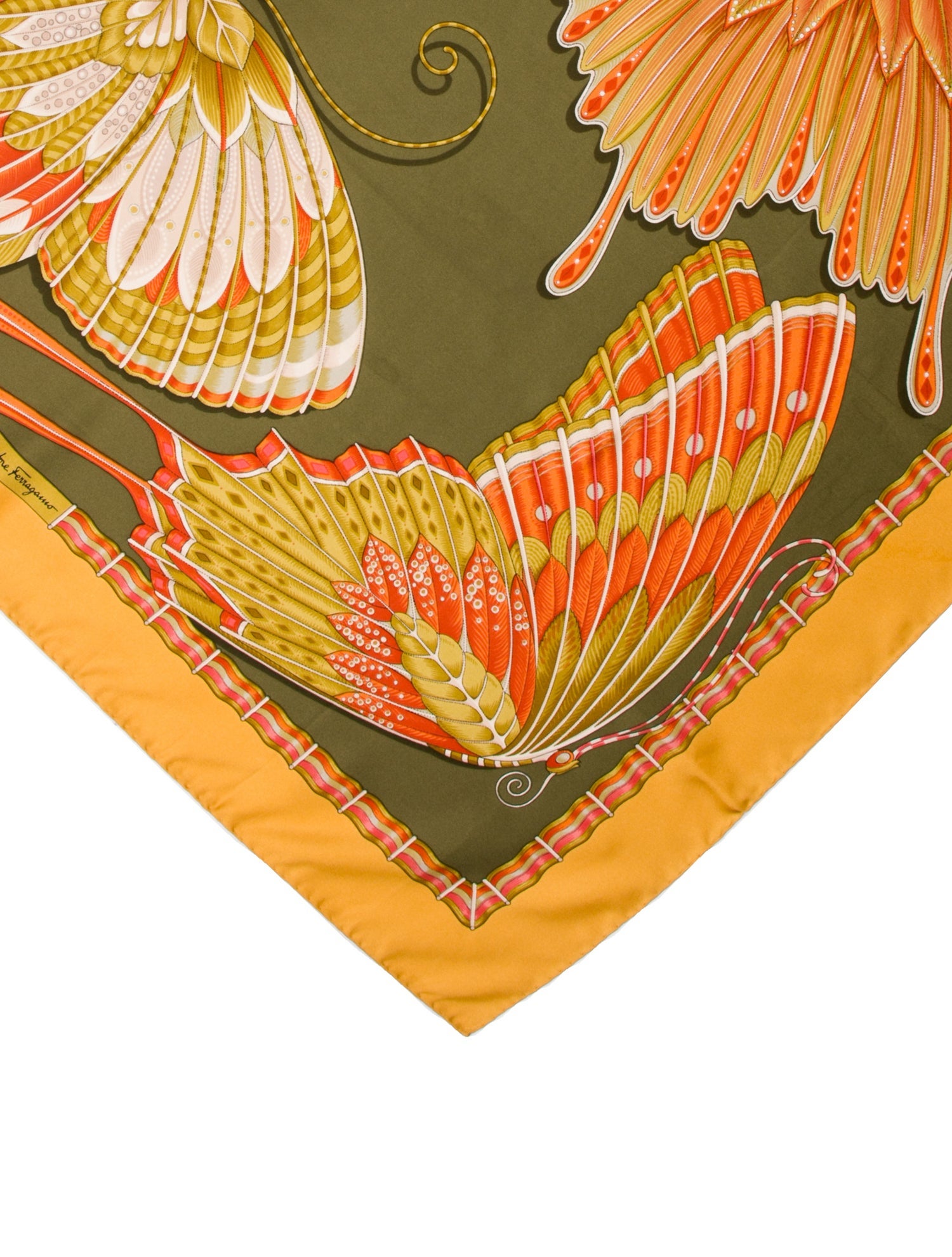 Salvatore Ferragamo Silk Printed Scarf