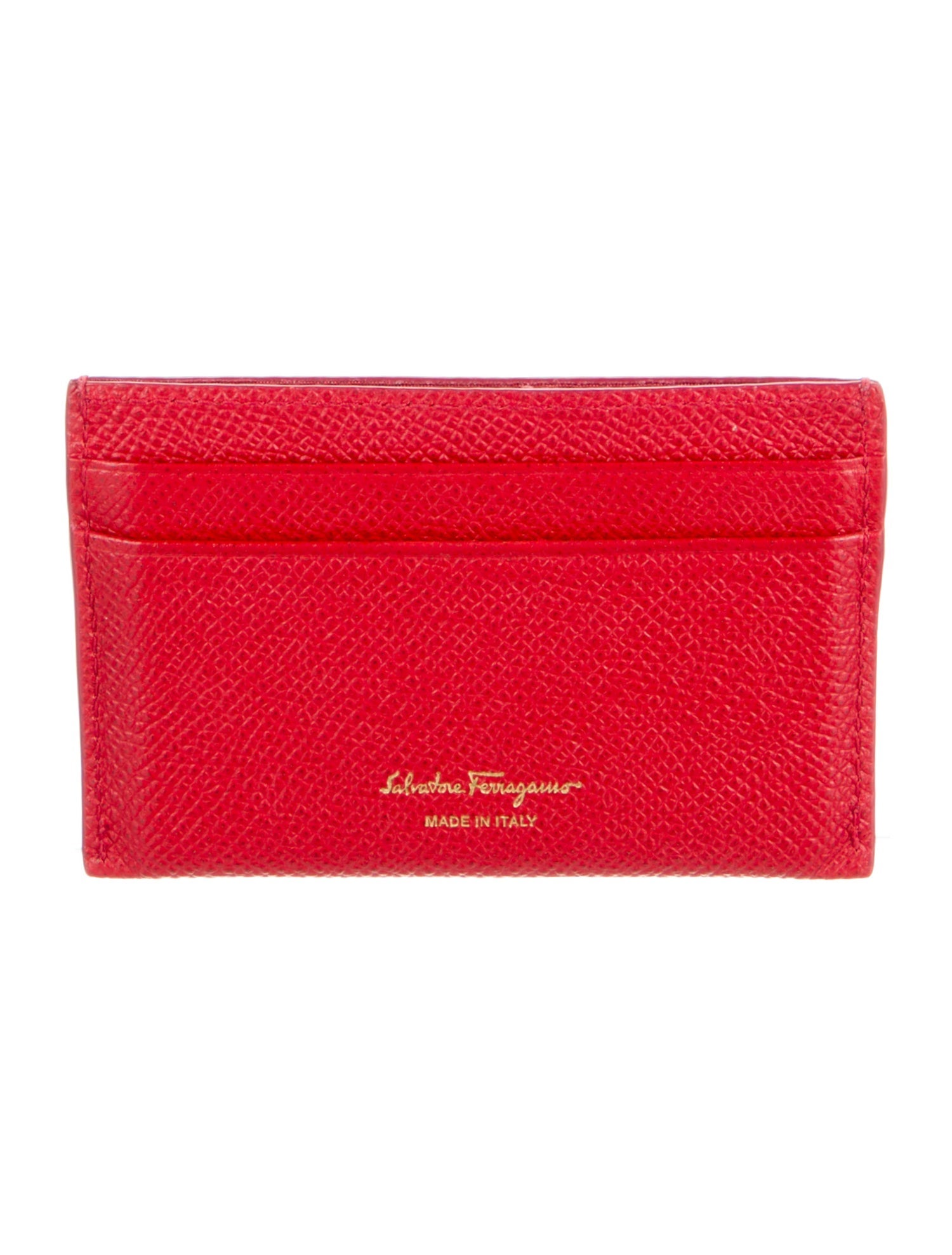 Salvatore Ferragamo Leather Card Holder
