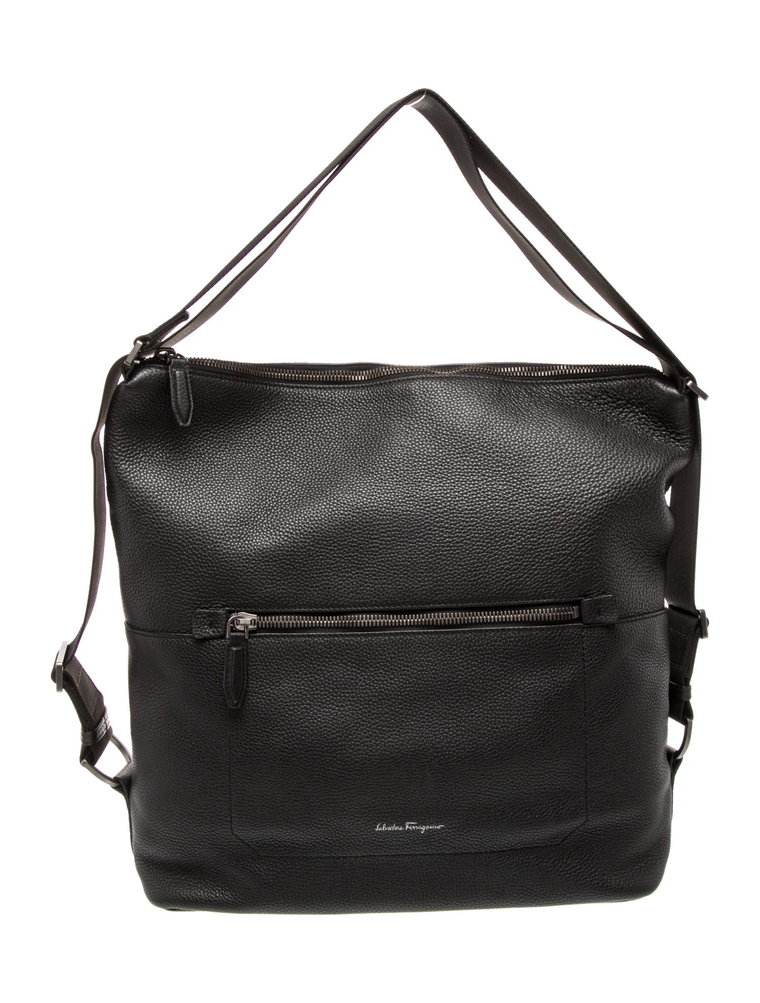 Salvatore Ferragamo Leather Messenger Bag