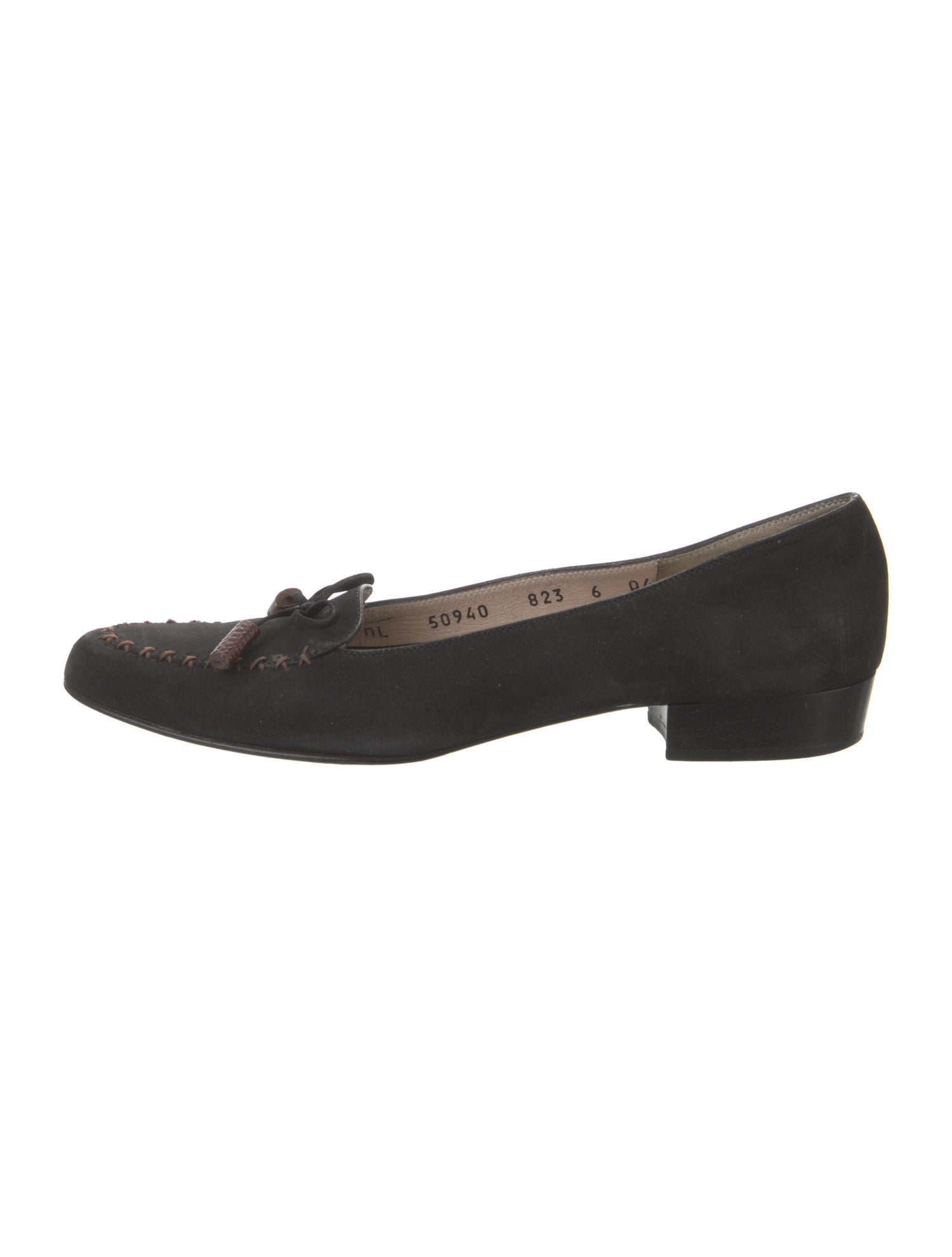 Salvatore Ferragamo Gancini Logo Suede Flats