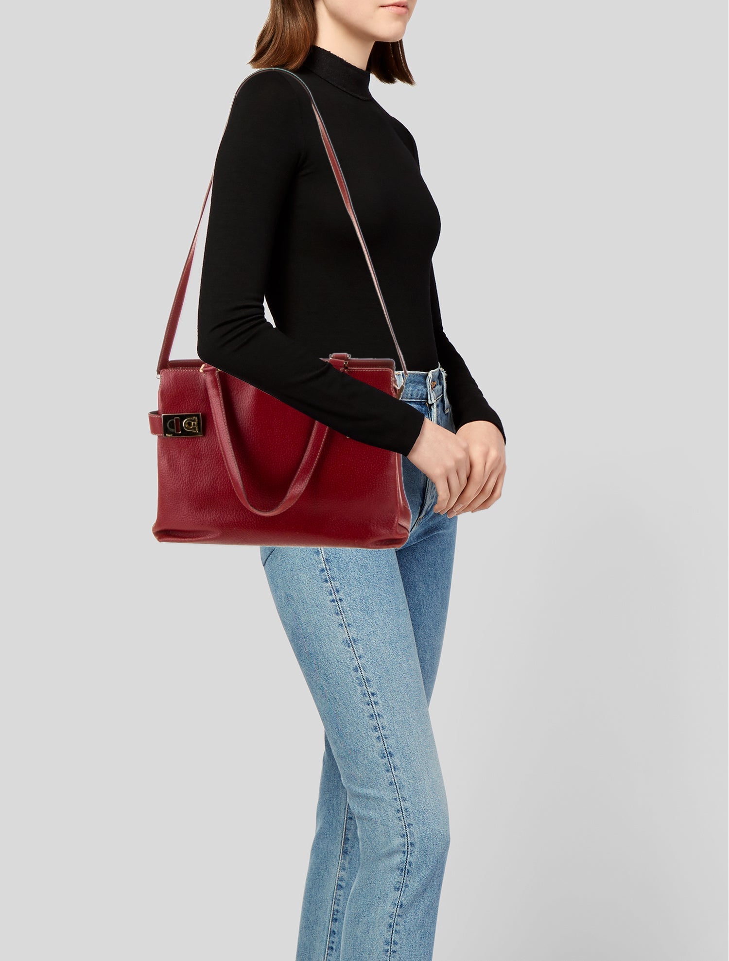 Salvatore Ferragamo Leather Shoulder Bag