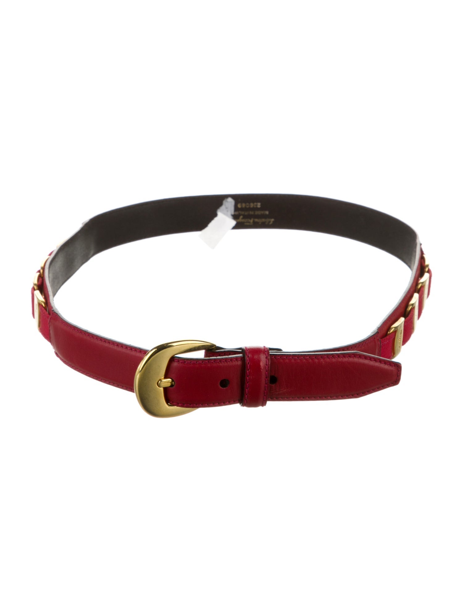 Salvatore Ferragamo Skinny Leather Waist Belt