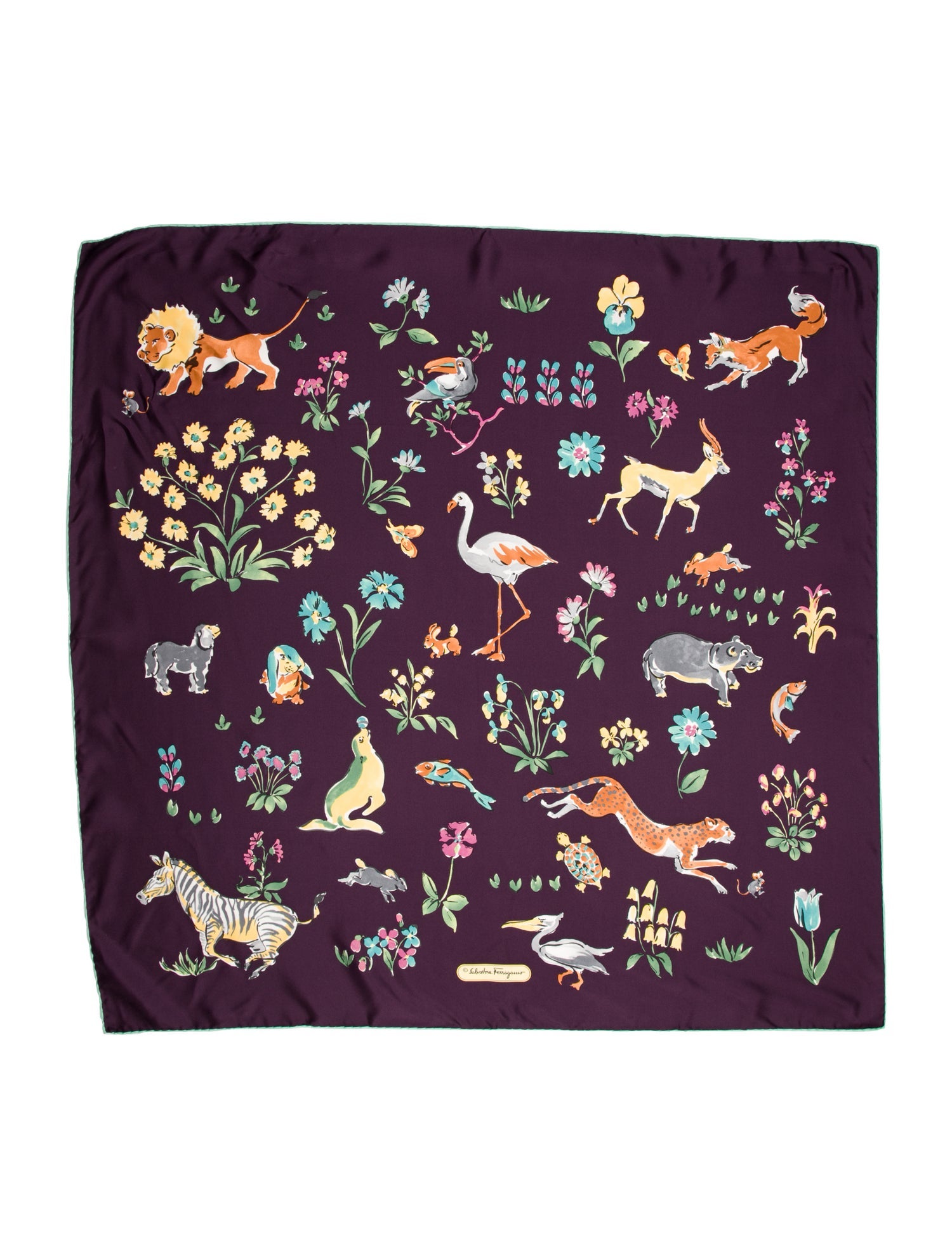 Salvatore Ferragamo Silk Printed Scarf