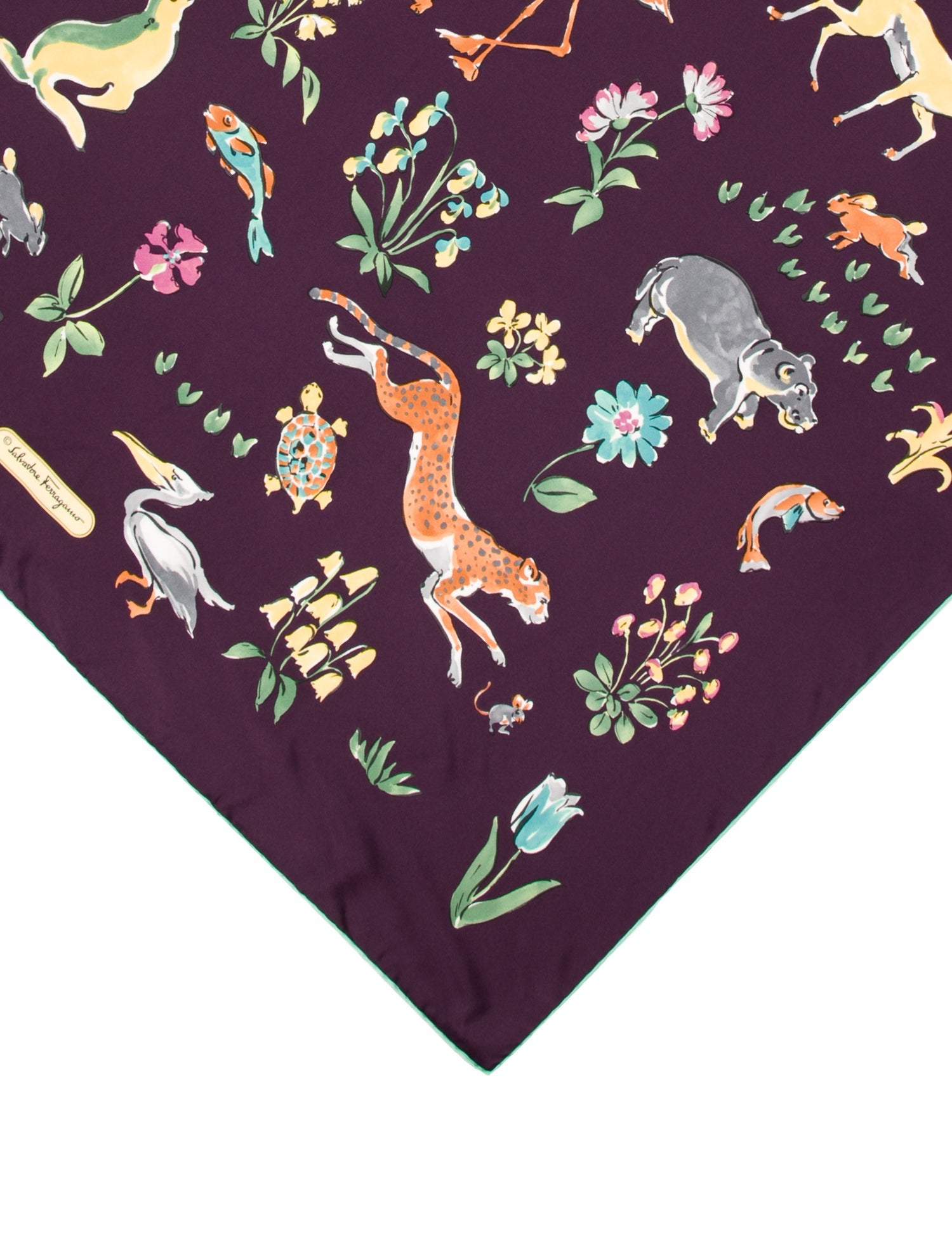 Salvatore Ferragamo Silk Printed Scarf