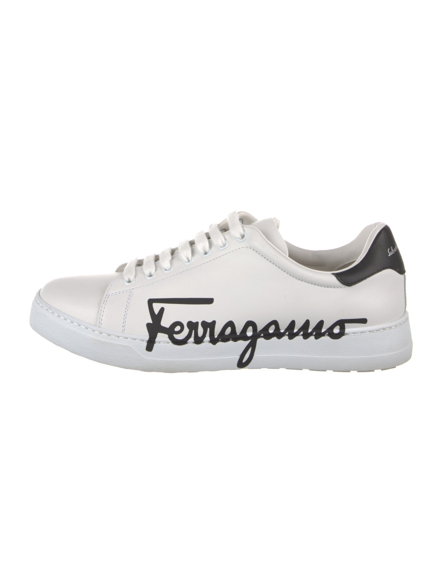 Salvatore Ferragamo Leather Printed Sneakers