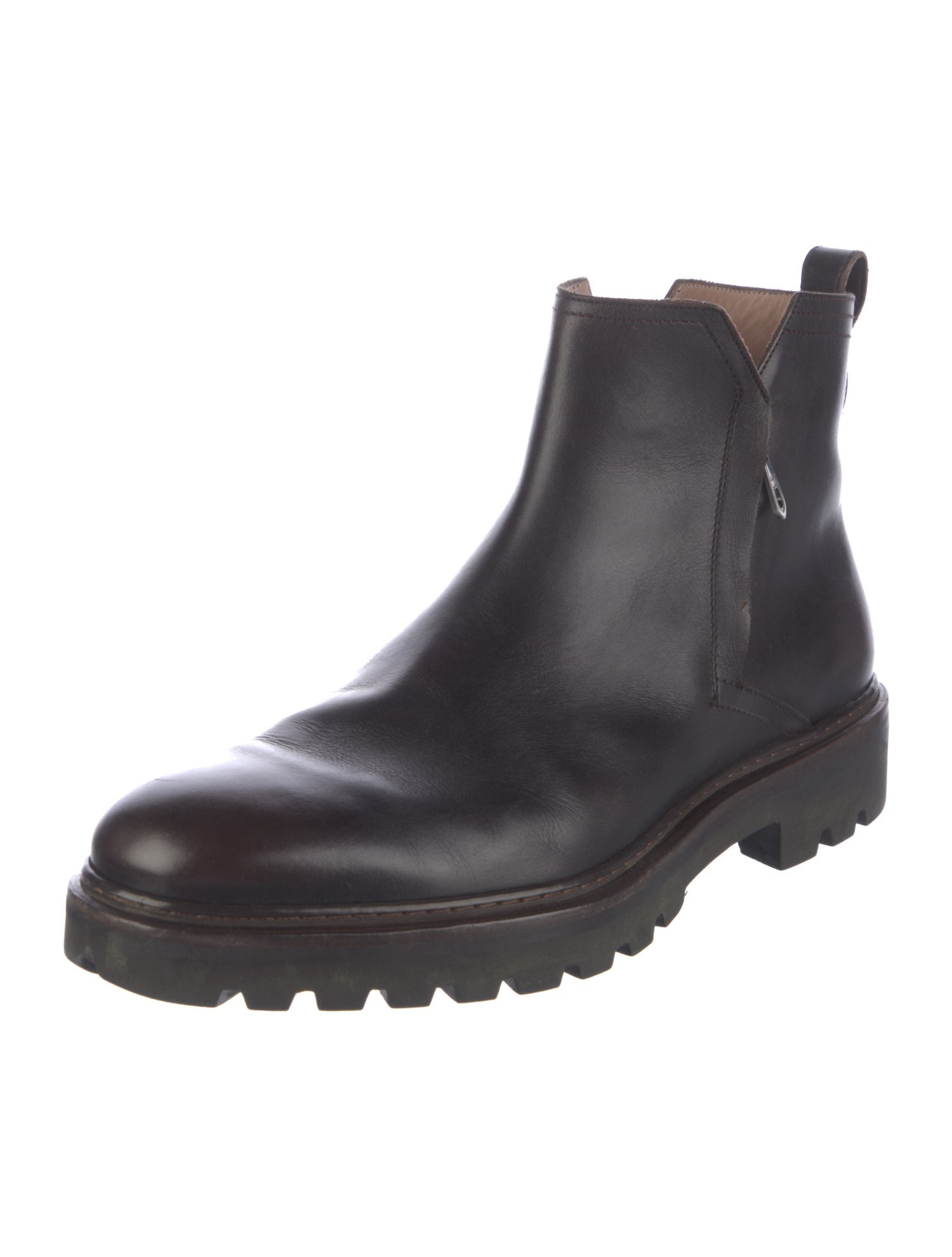 Salvatore Ferragamo Leather Chelsea Boots