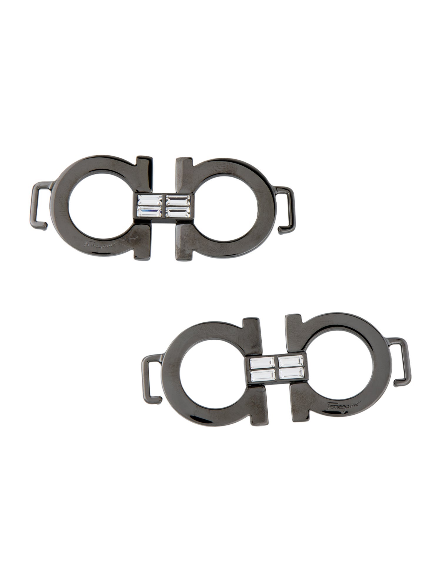 Salvatore Ferragamo Crystal Embellished Buckles