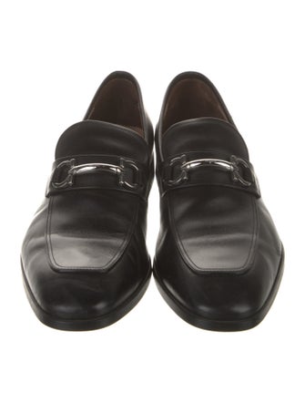 Salvatore Ferragamo Leather Monk Straps
