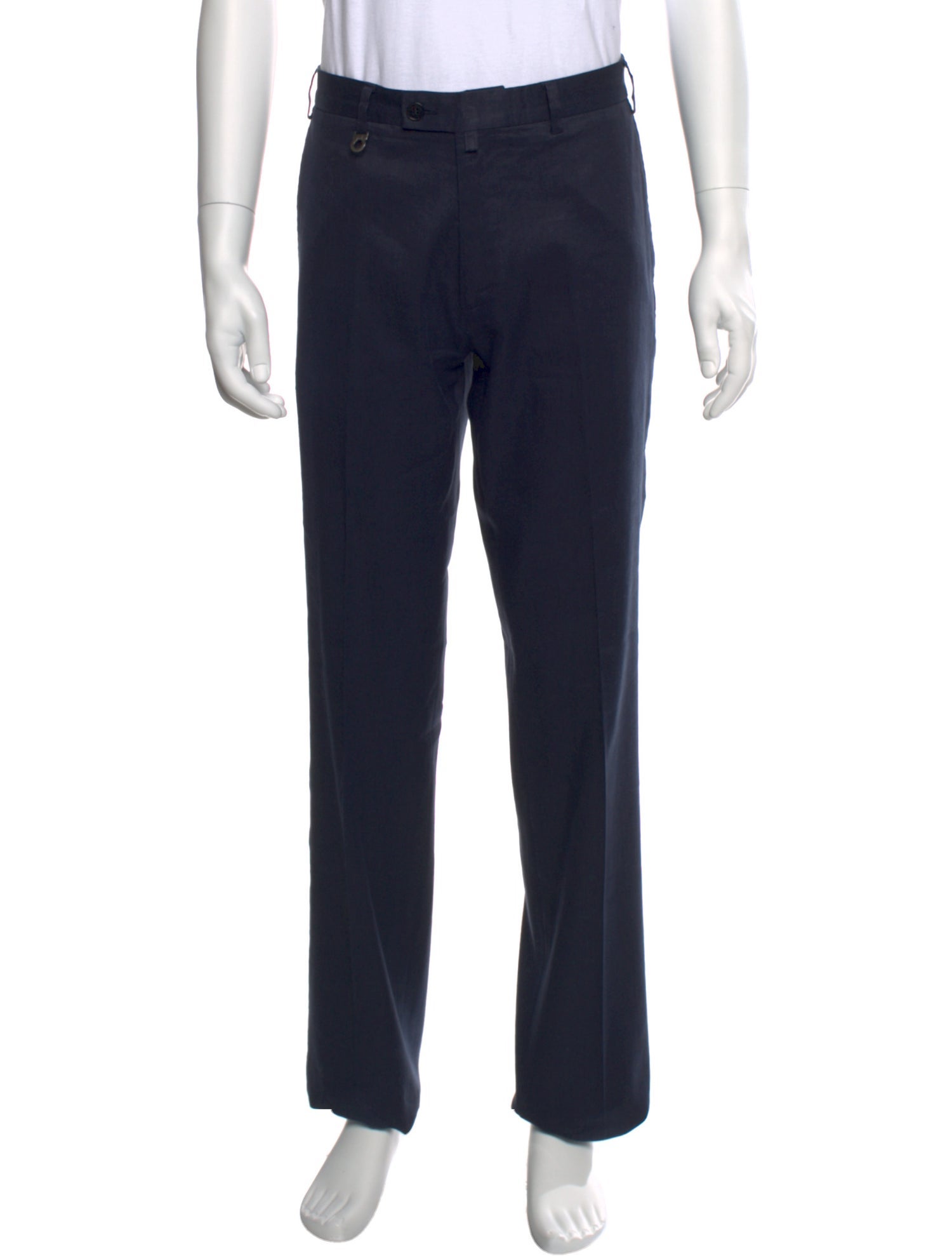 Salvatore Ferragamo Linen Dress Pants