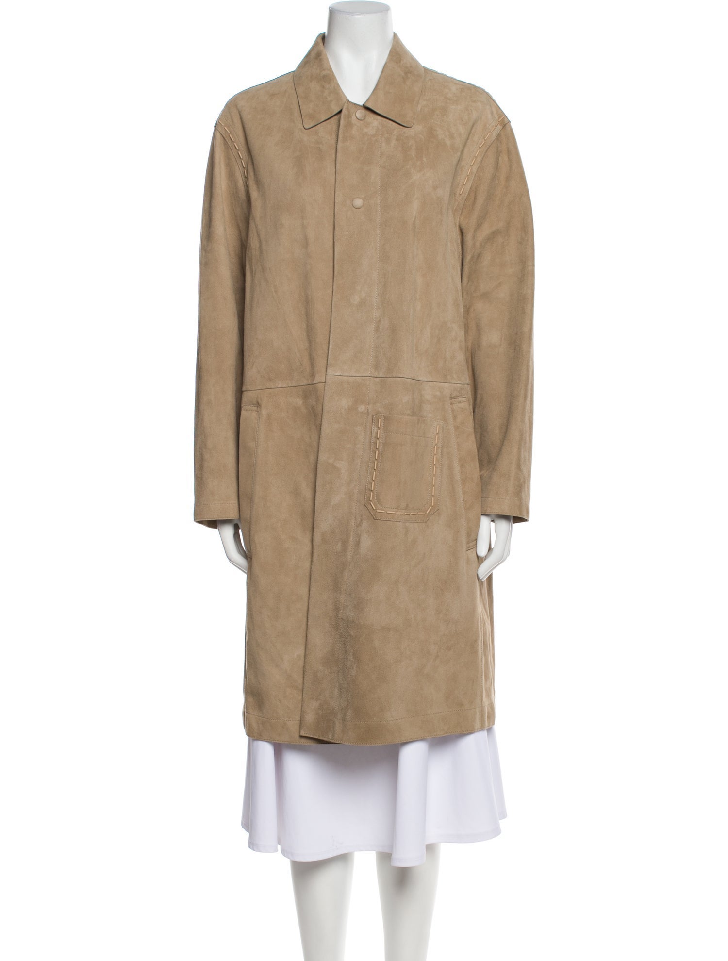 Salvatore Ferragamo Leather Coat