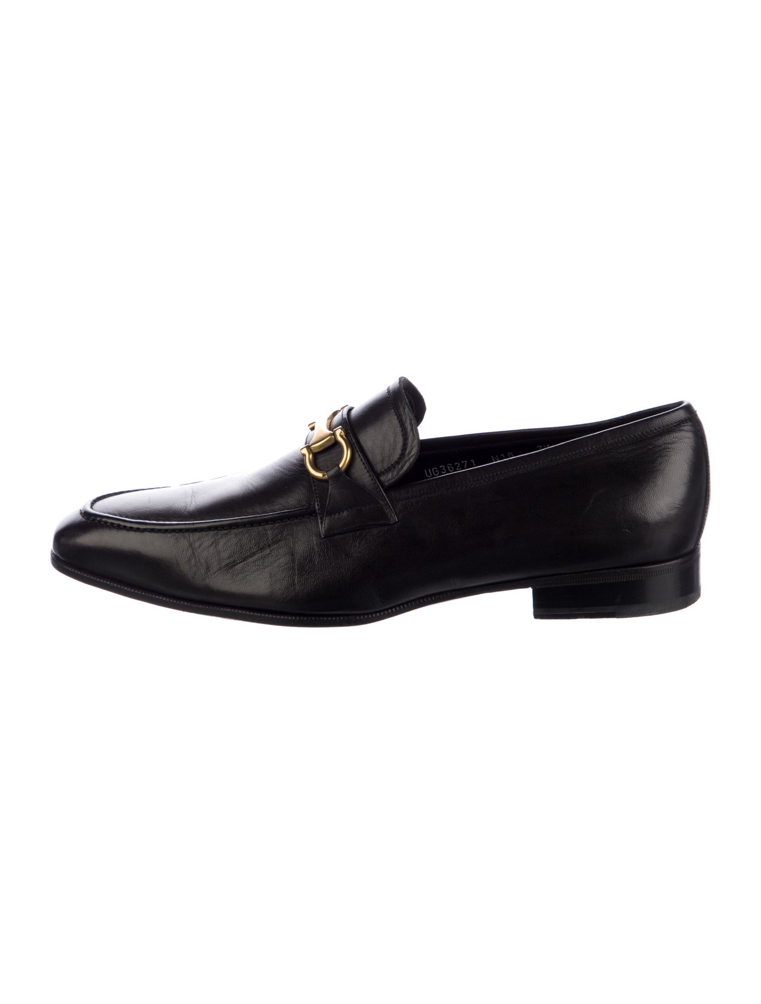 Salvatore Ferragamo Gancini Logo Leather Dress Loafers