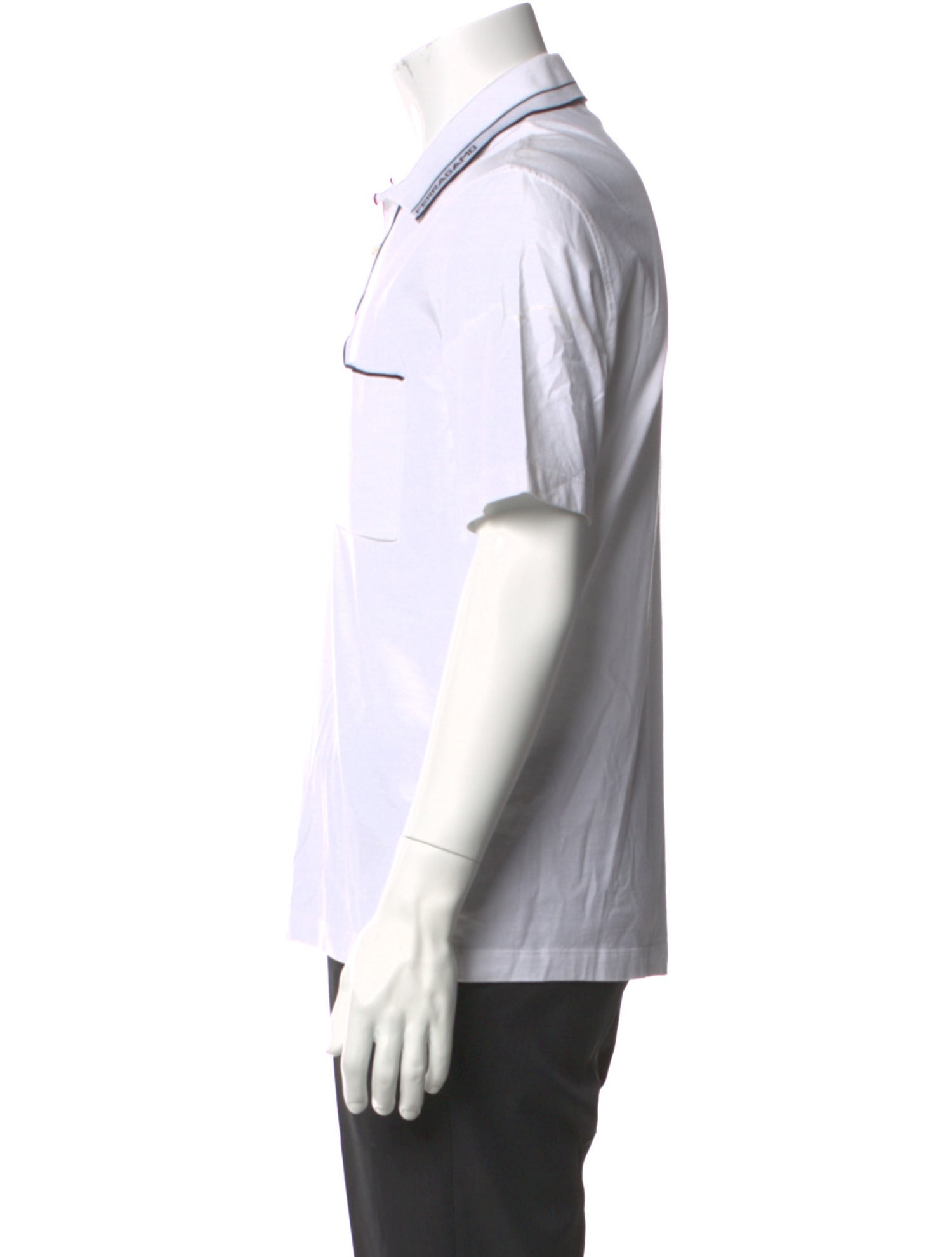 Salvatore Ferragamo Crew Neck Short Sleeve Polo Shirt