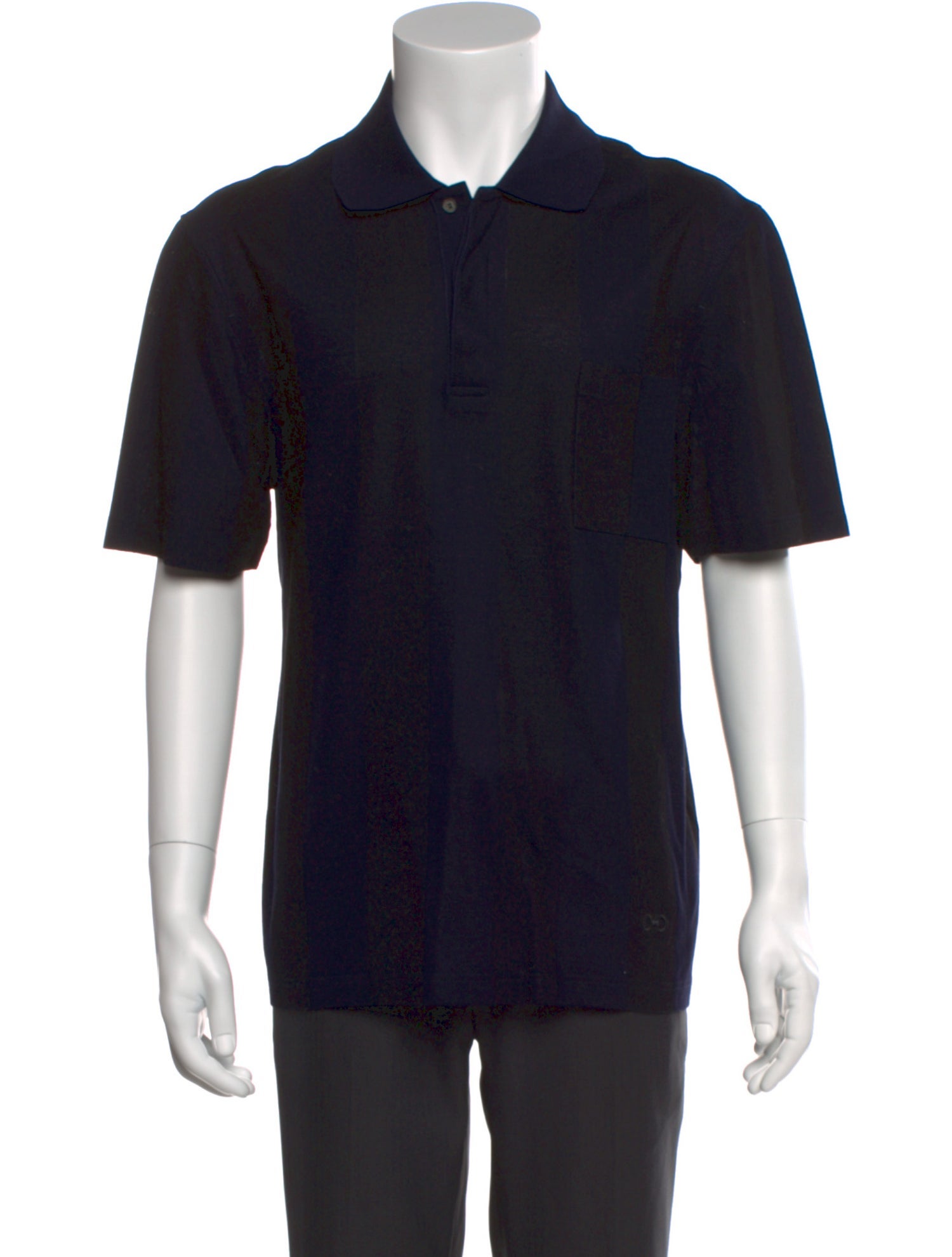 Salvatore Ferragamo Collar Short Sleeve Polo Shirt