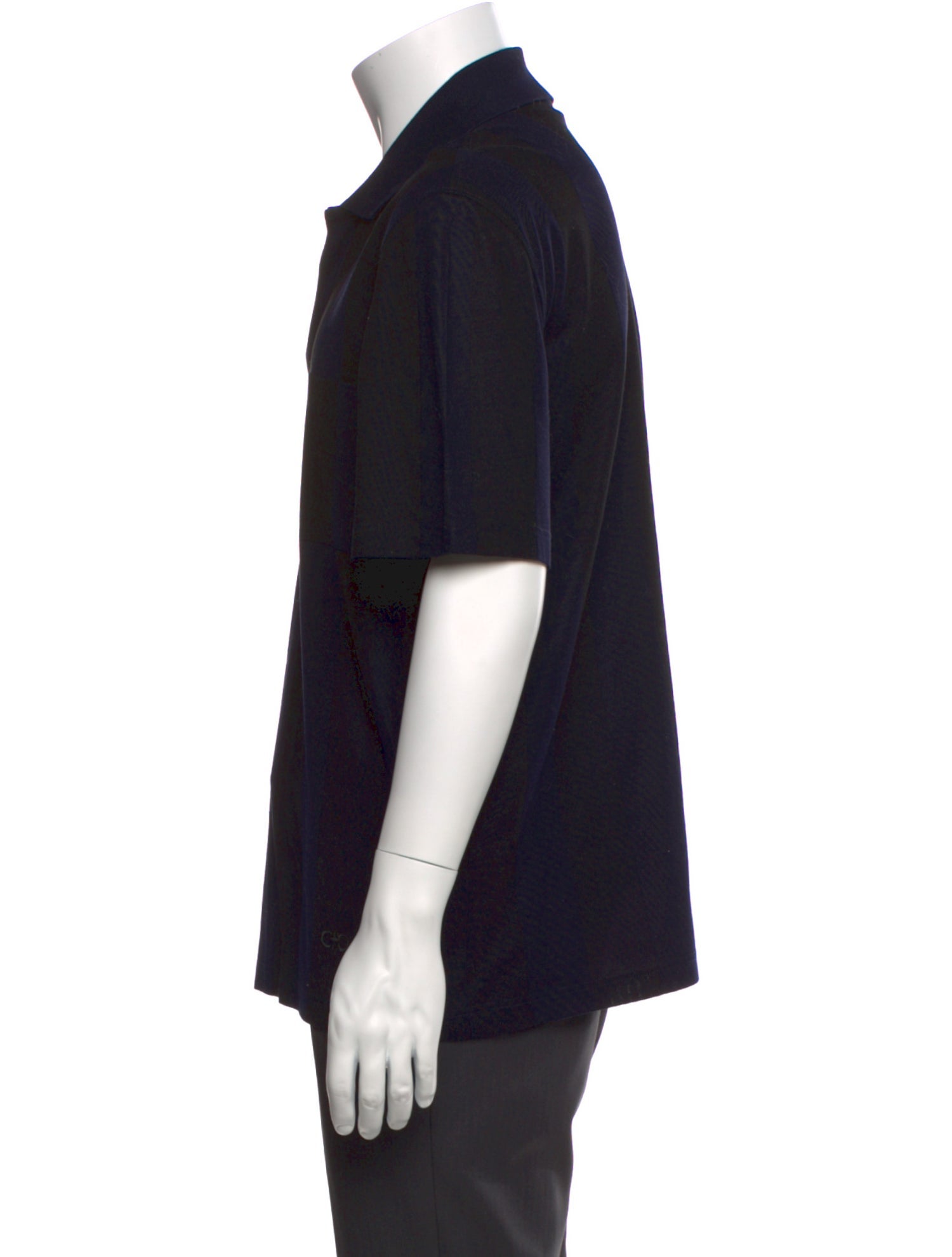 Salvatore Ferragamo Collar Short Sleeve Polo Shirt