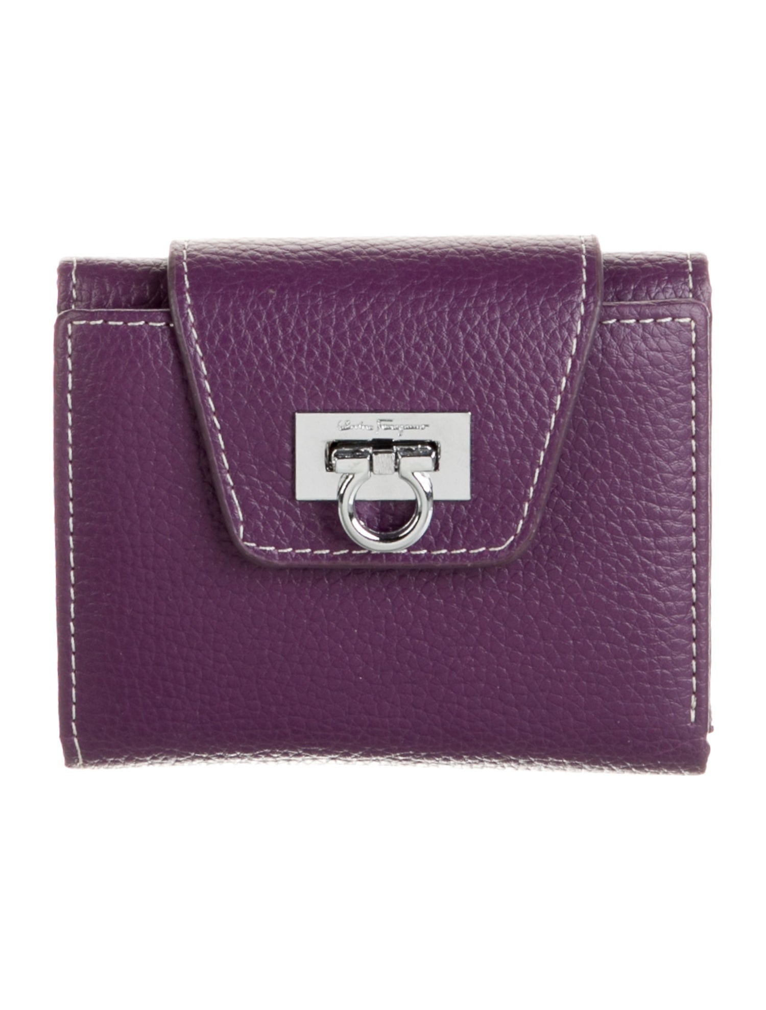 Salvatore Ferragamo Leather Compact Wallet