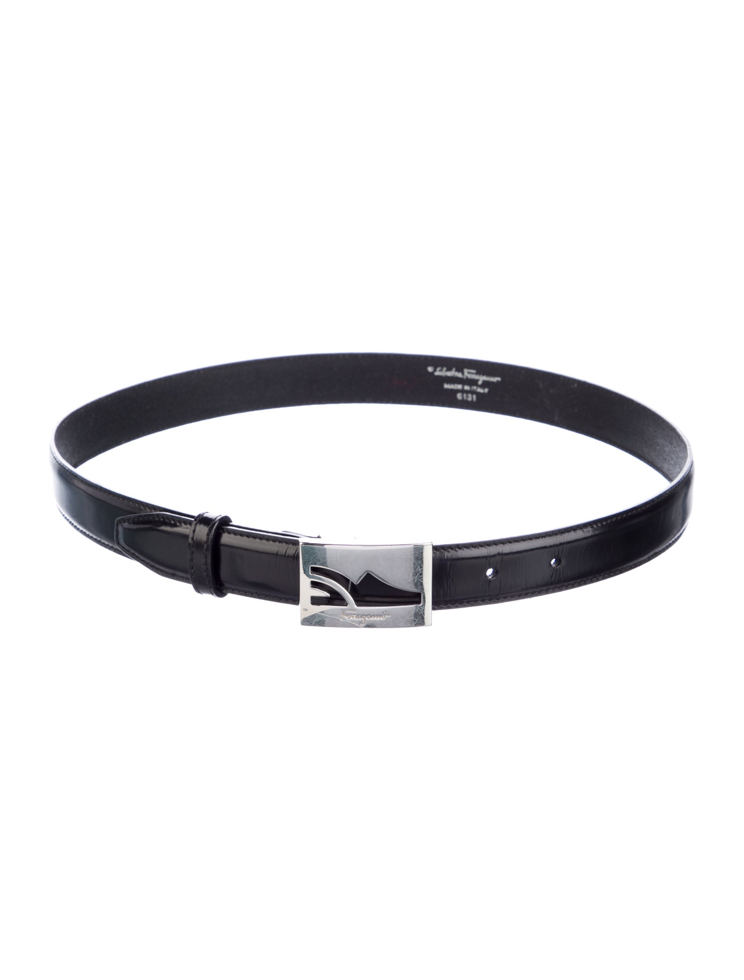 Salvatore Ferragamo Skinny Leather Belt