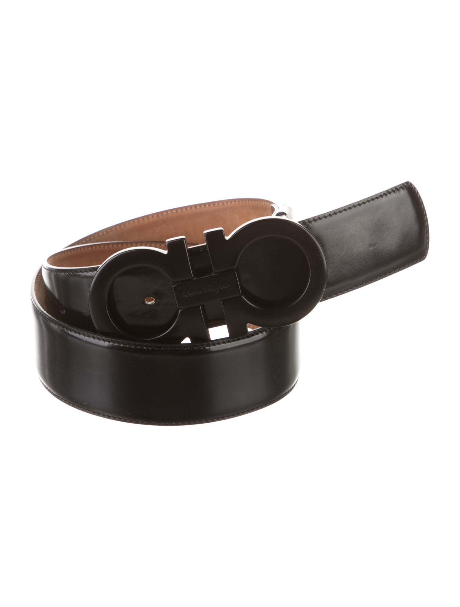 Salvatore Ferragamo Patent Leather Belt