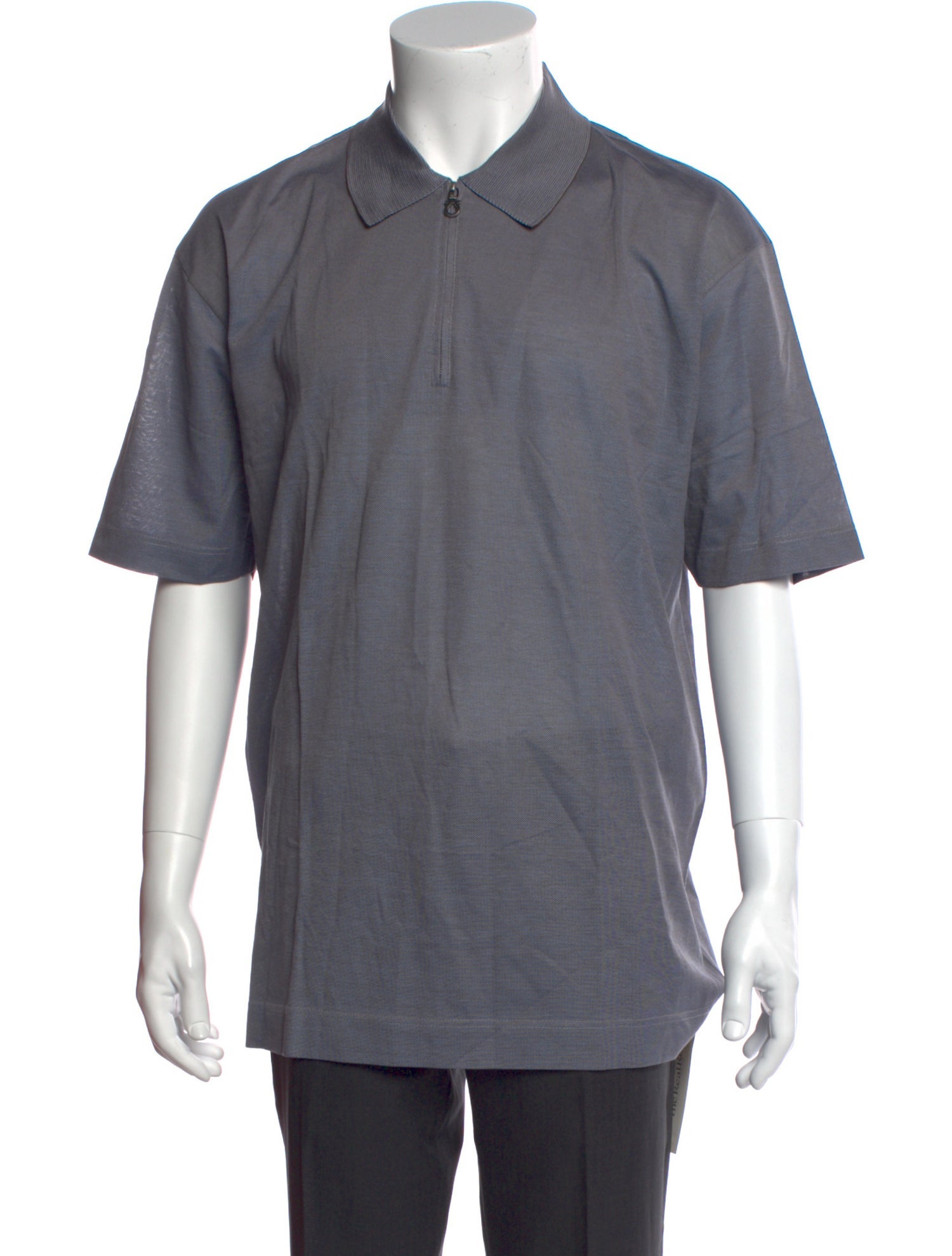 Salvatore Ferragamo Crew Neck Short Sleeve Polo Shirt
