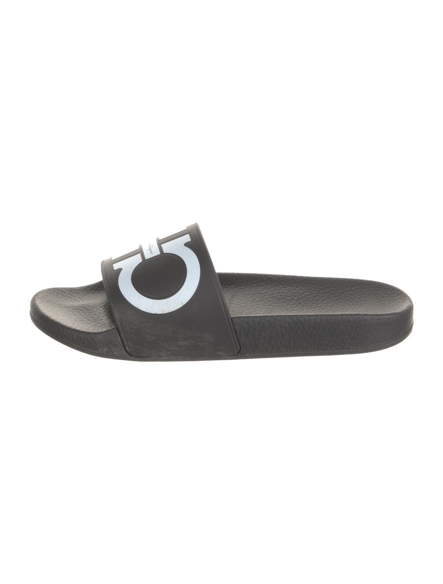 Salvatore Ferragamo Rubber Graphic Print Slides