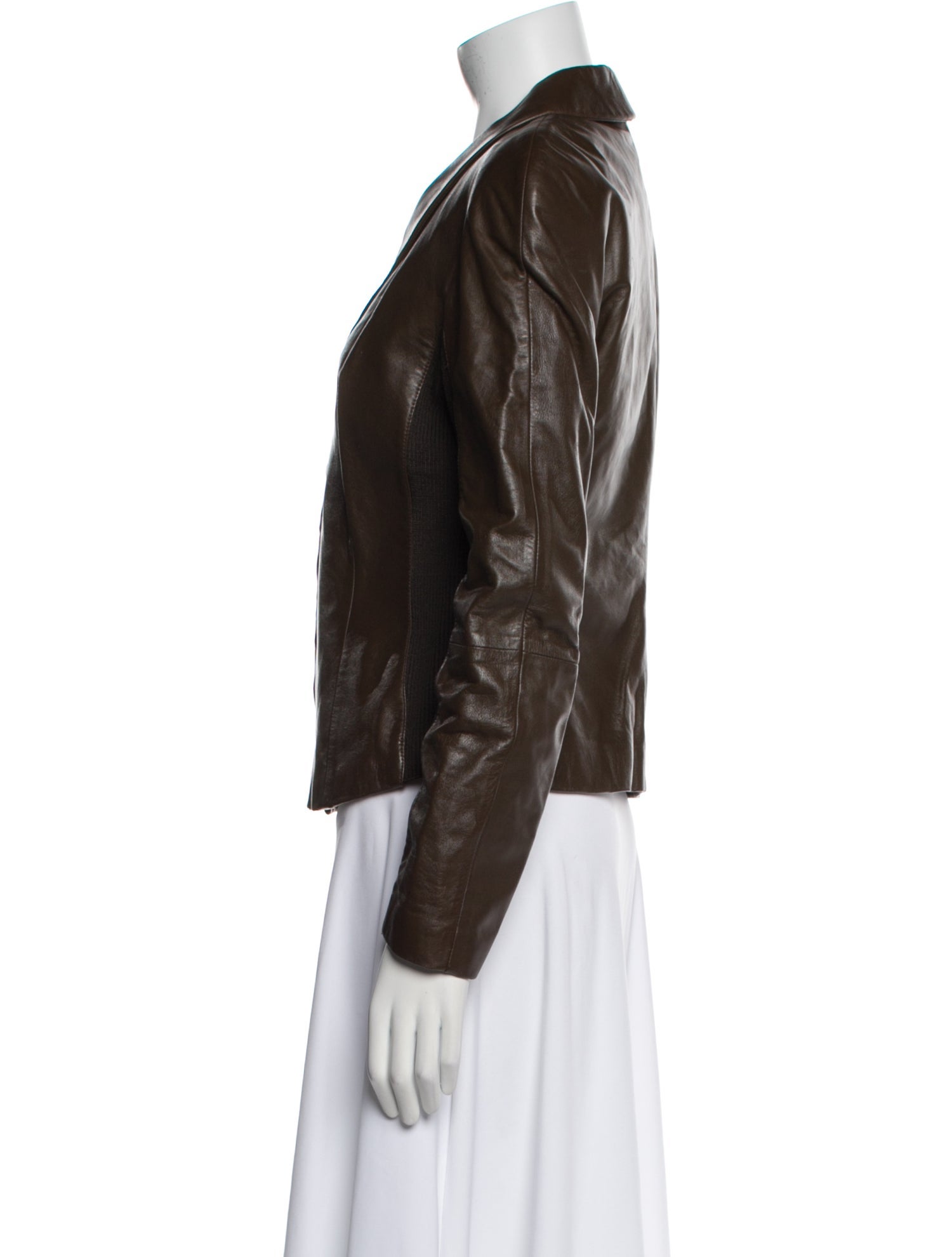 Salvatore Ferragamo Leather Biker Jacket