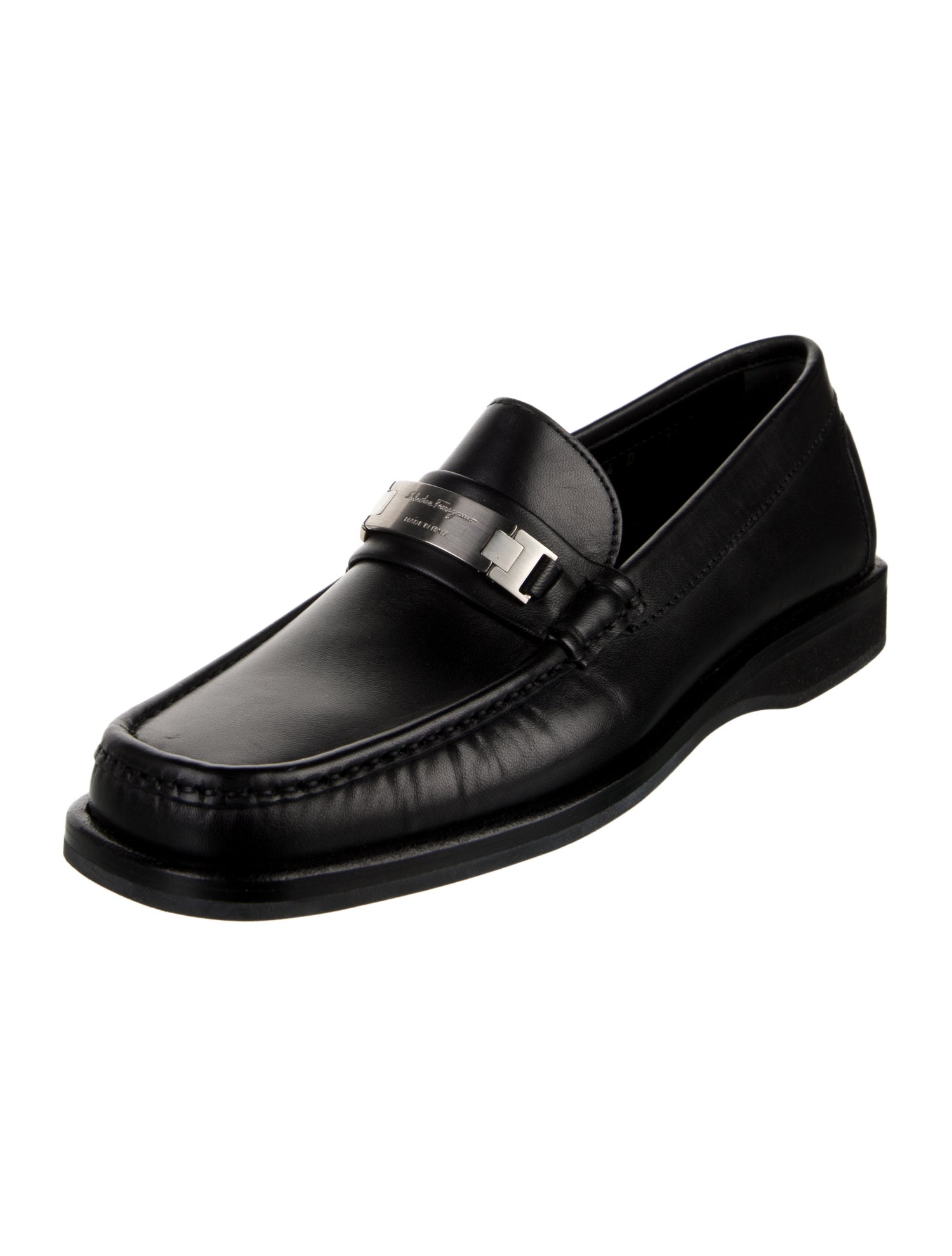 Salvatore Ferragamo Leather Dress Loafers