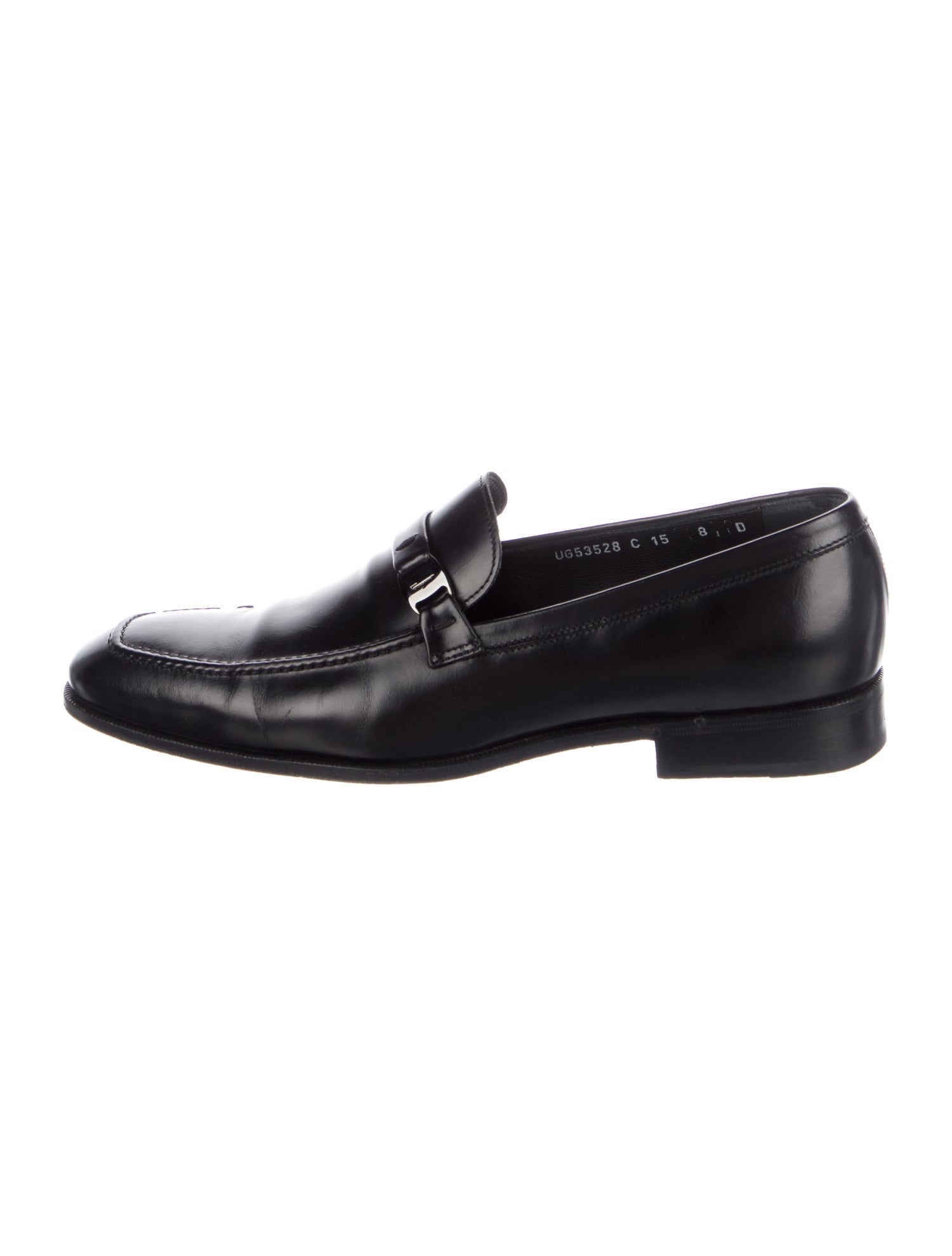 Salvatore Ferragamo Gancini Logo Leather Dress Loafers