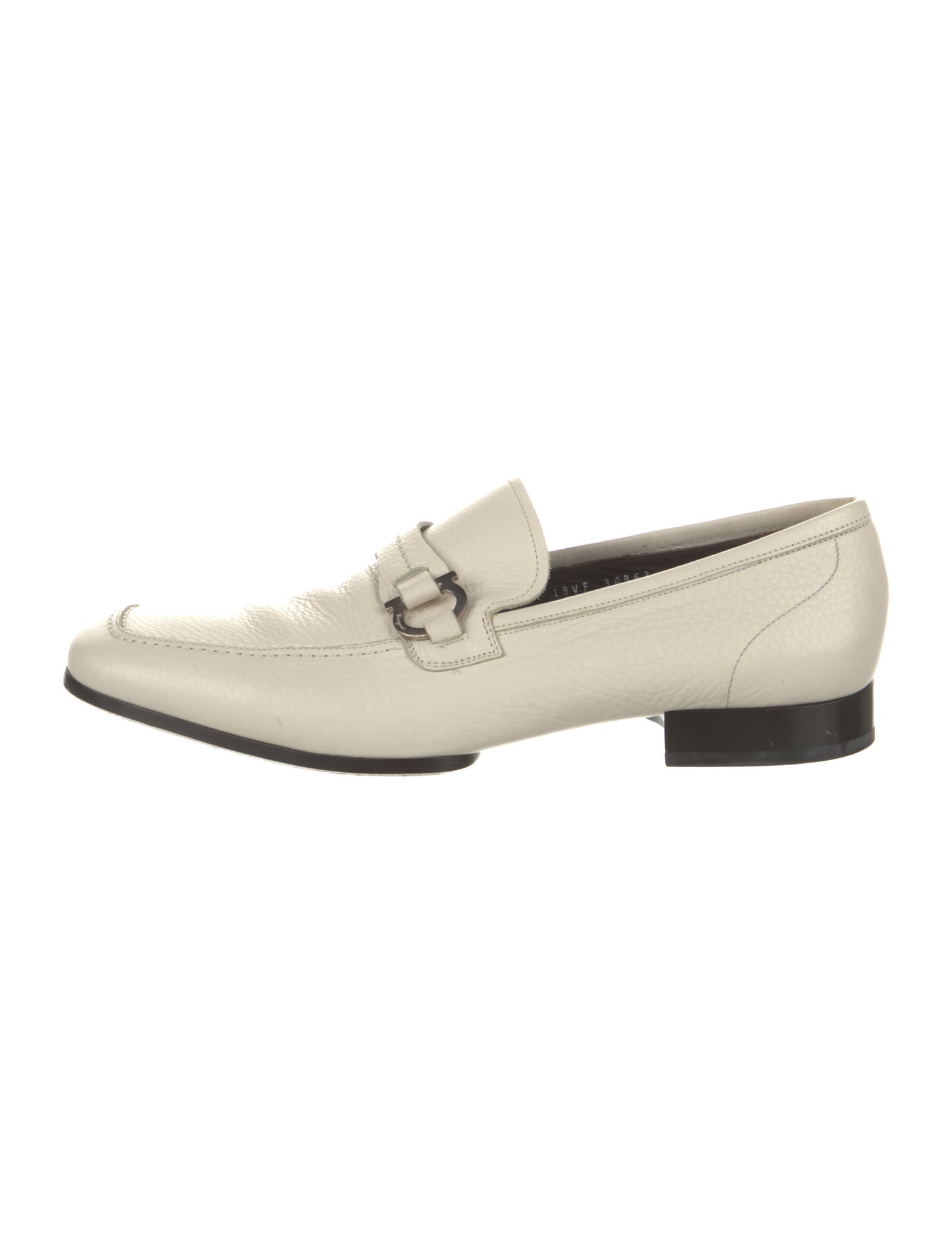 Salvatore Ferragamo Gancini Logo Leather Dress Loafers