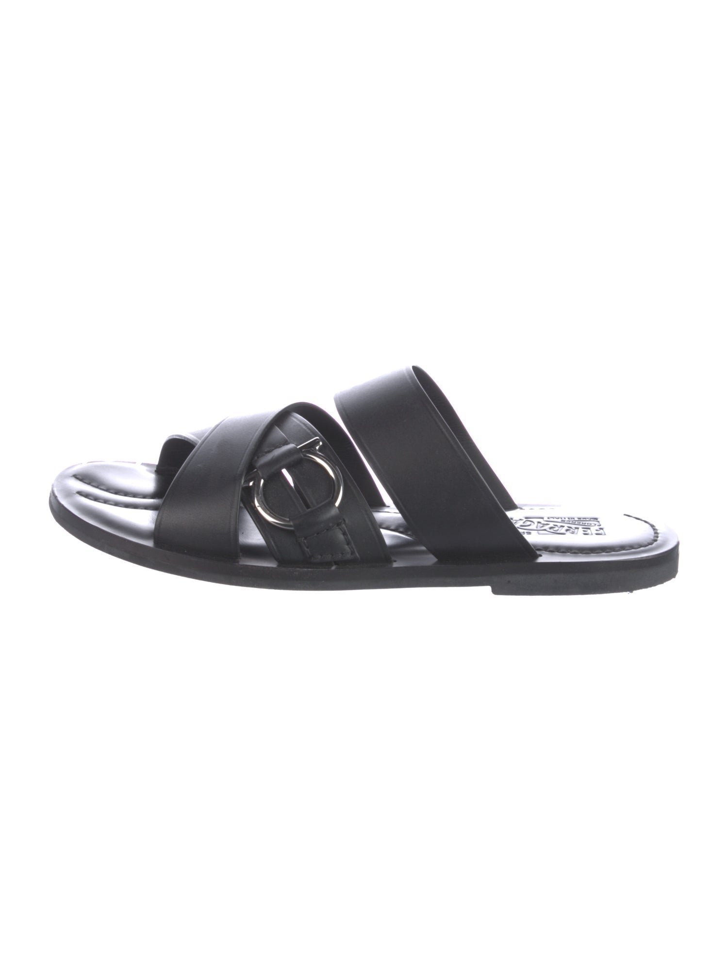 Salvatore Ferragamo Leather Slides
