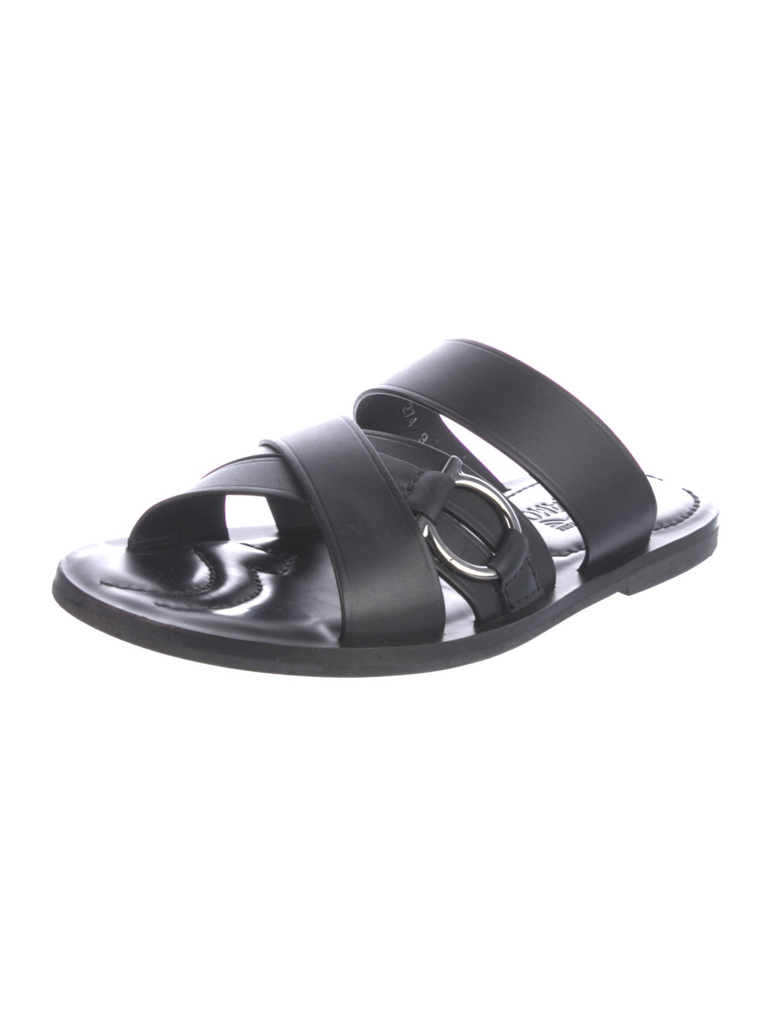 Salvatore Ferragamo Leather Slides