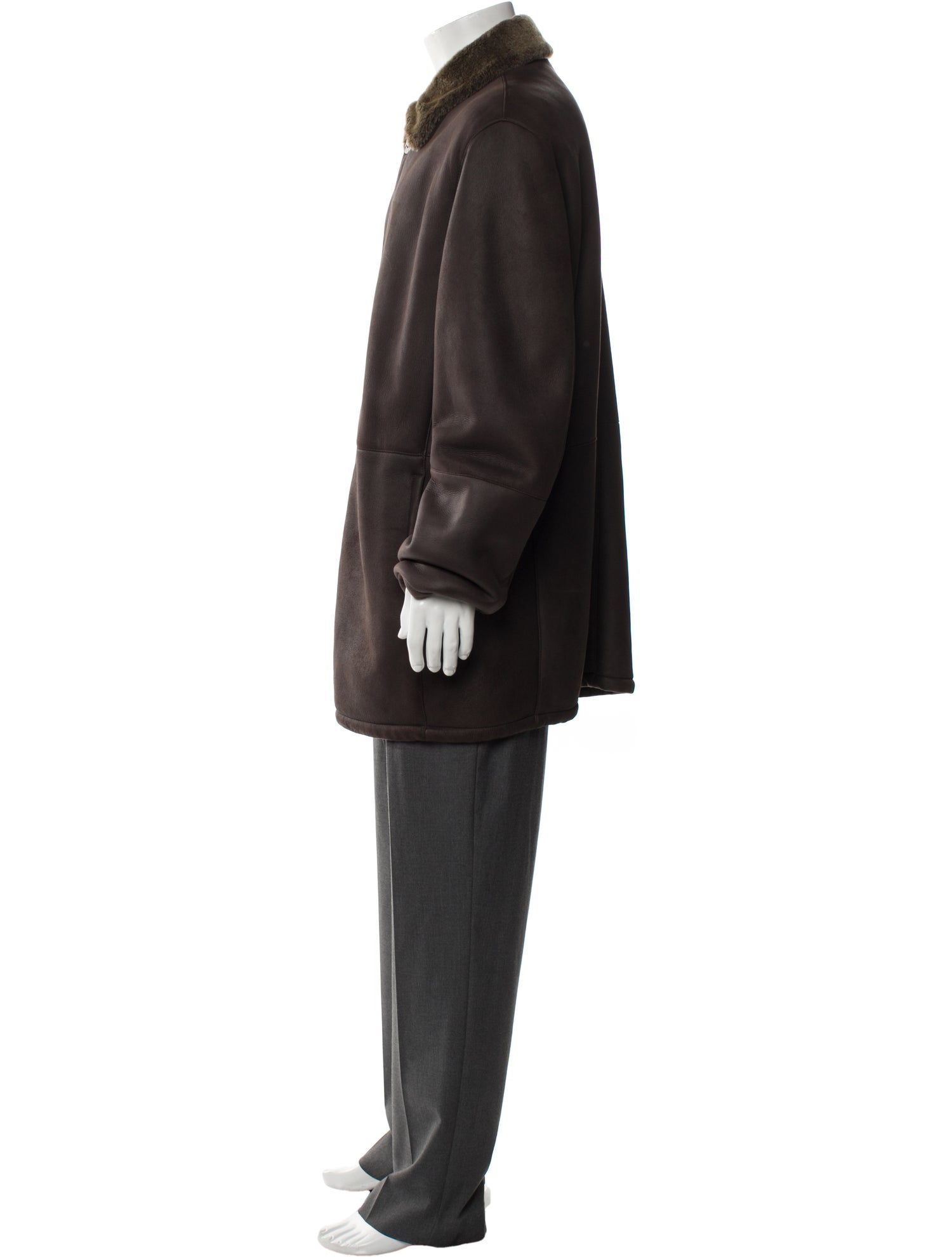 Salvatore Ferragamo Leather Parka