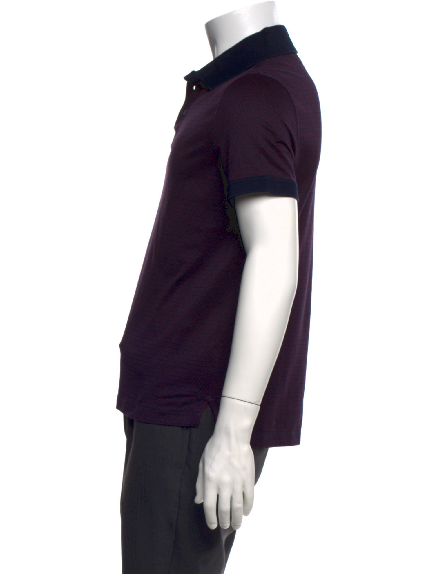 Salvatore Ferragamo Collar Short Sleeve Polo Shirt