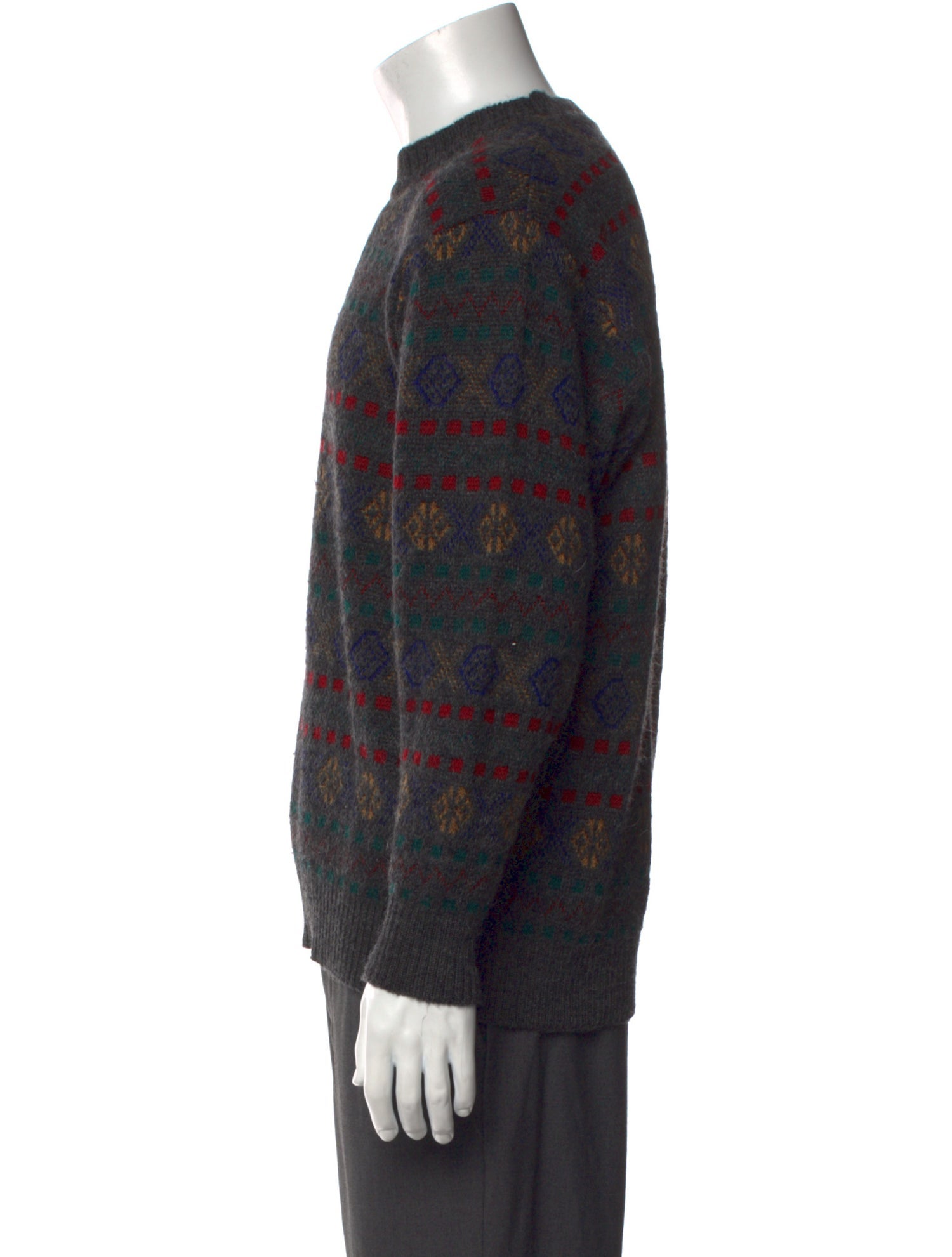 Salvatore Ferragamo Wool Printed Pullover