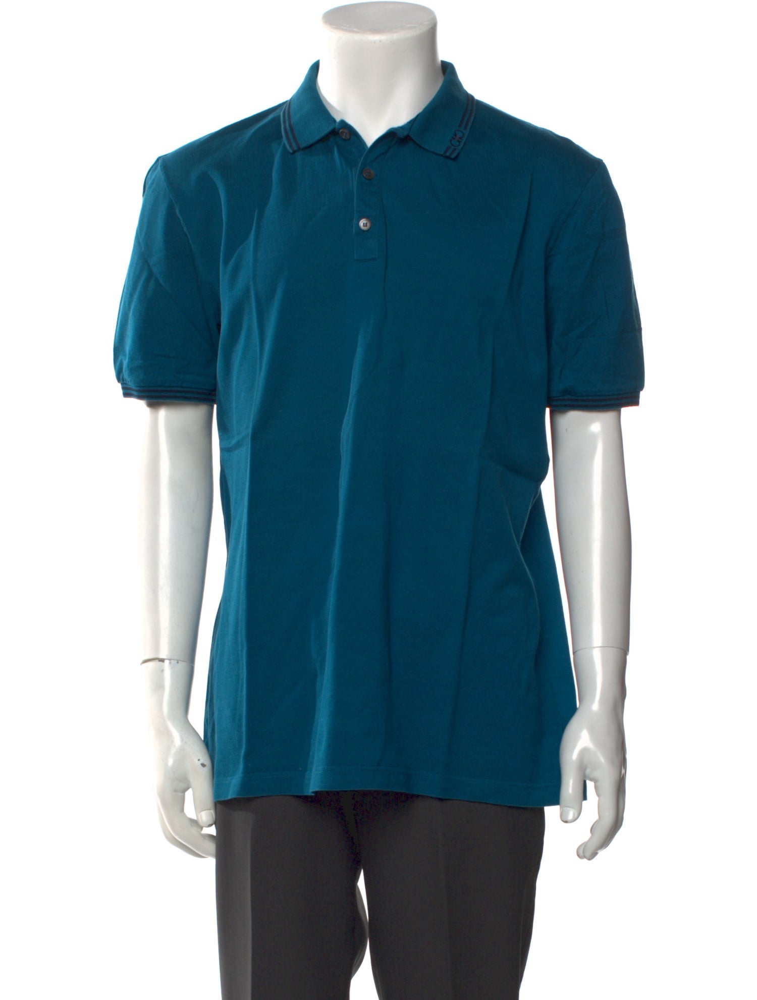 Salvatore Ferragamo Gancio Logo Collar Polo Shirt