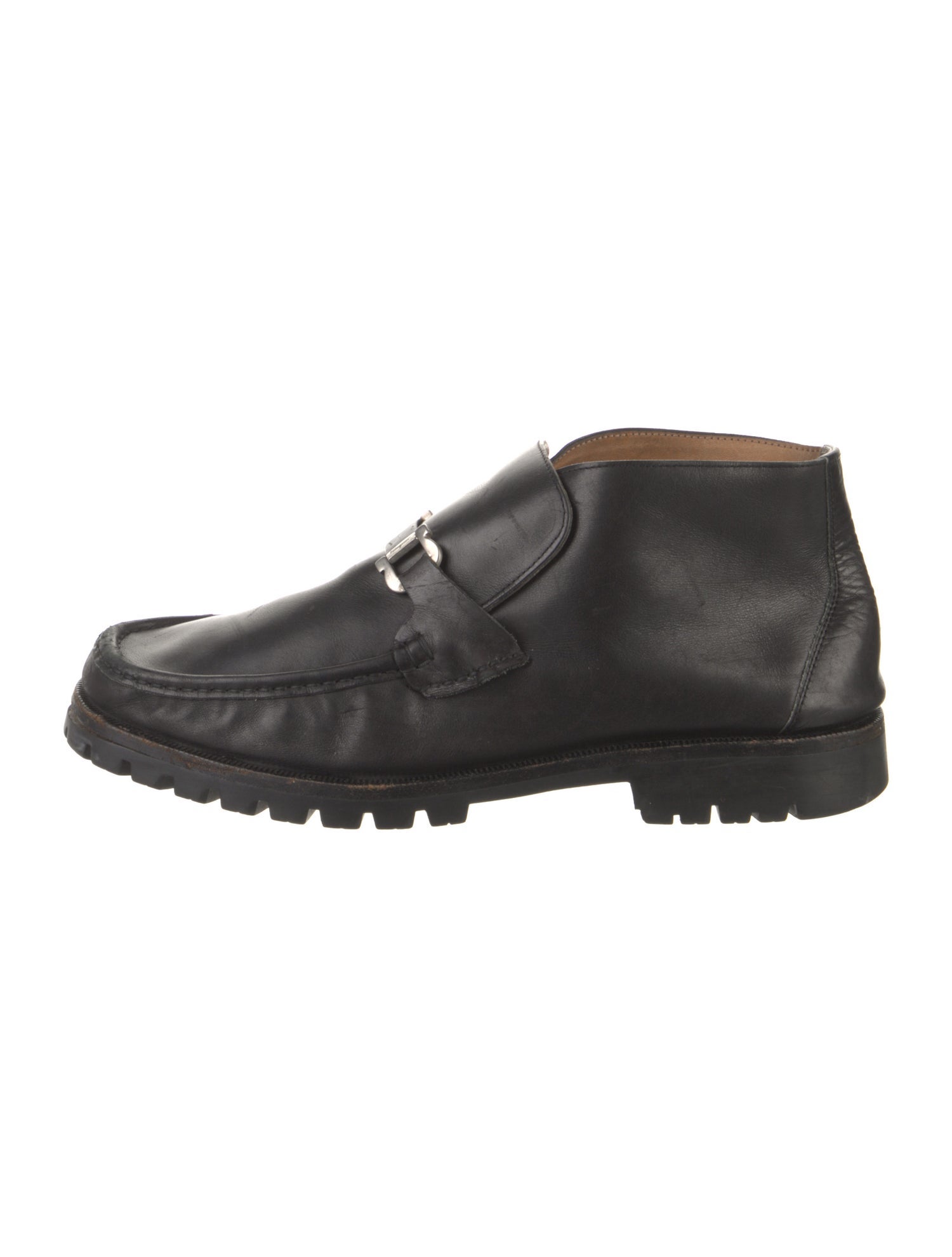 Salvatore Ferragamo Leather Lace-Up Boots
